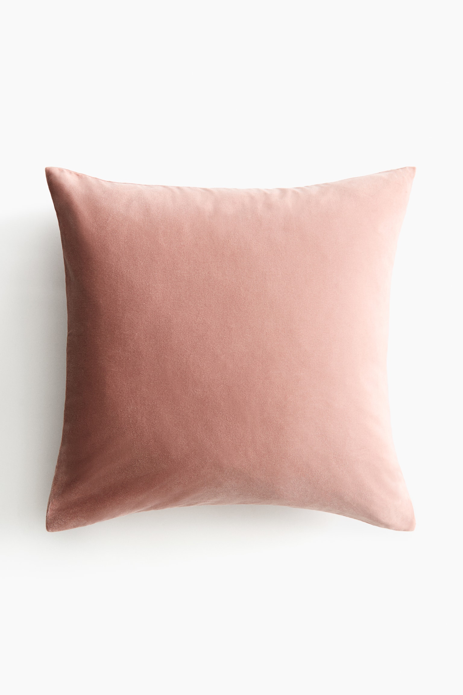 Cotton velvet cushion cover - Light dusty pink/Dark green/Light green/Light dusty blue/Khaki green/Light grey/Dark yellow/Dusty pink - 1