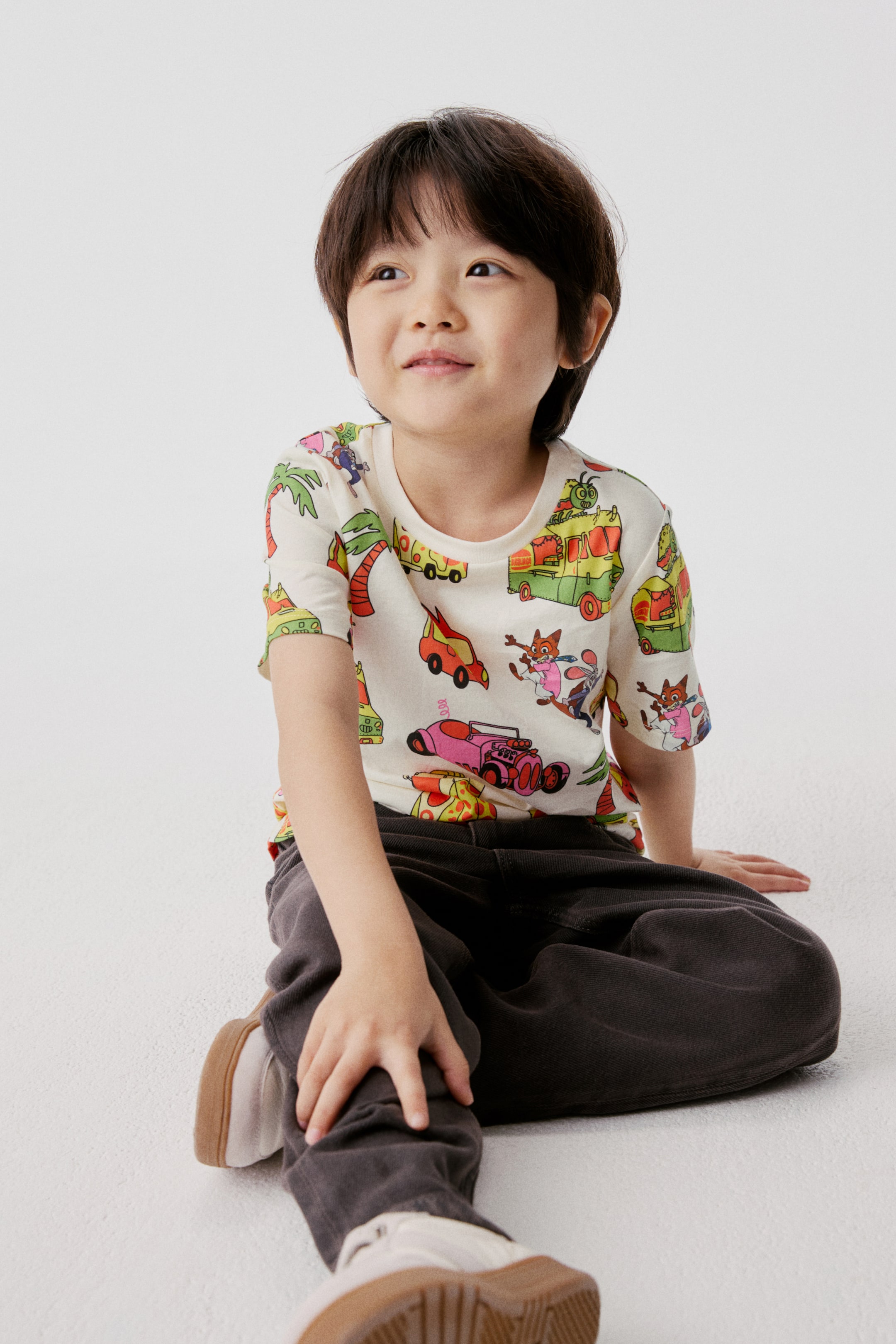 View larger image: Printed cotton T-shirt - White/Zootopia - Kids | H&M SG 2