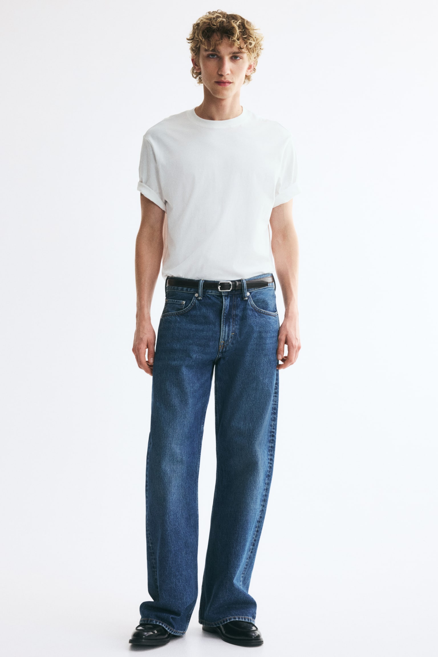 Relaxed Bootcut Jeans - Dark denim blue/Denim gray/Denim black/Light denim blue - 1