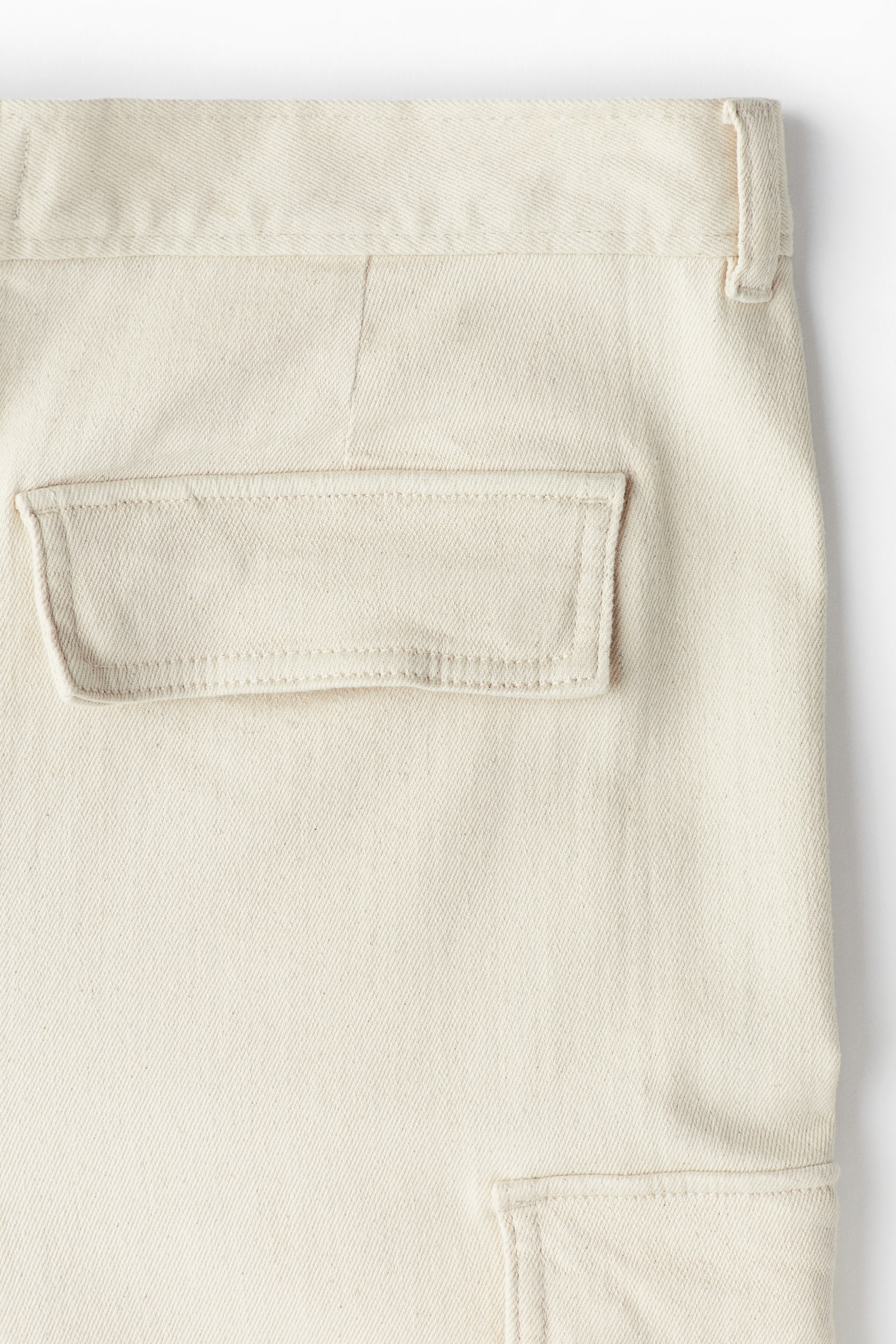 Loose Fit Cargo trousers - Cream - 4