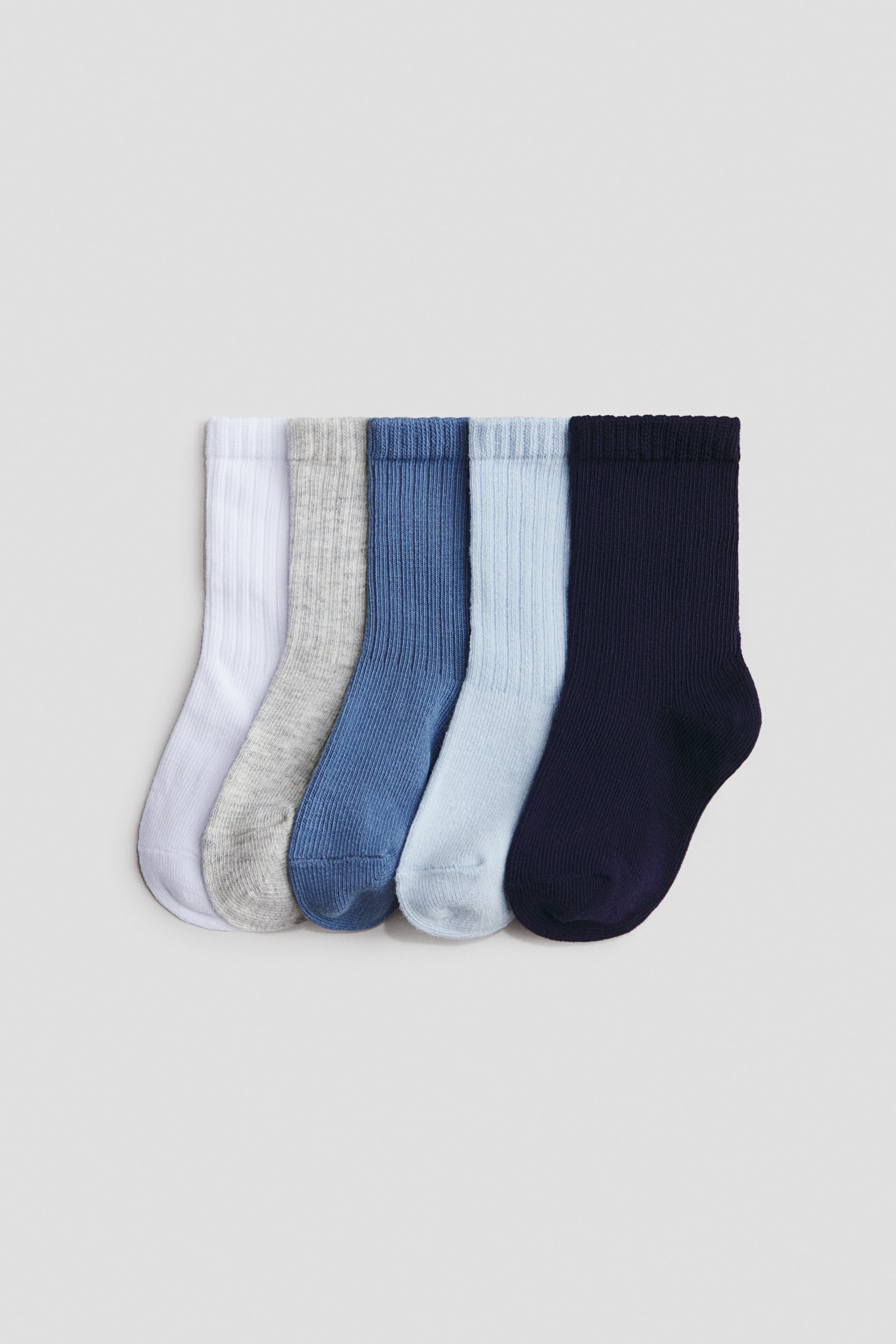 Ampliar la imagen: 5-pack de calcetines - Azul/Blanco/Gris - Kids | H&M MX 1