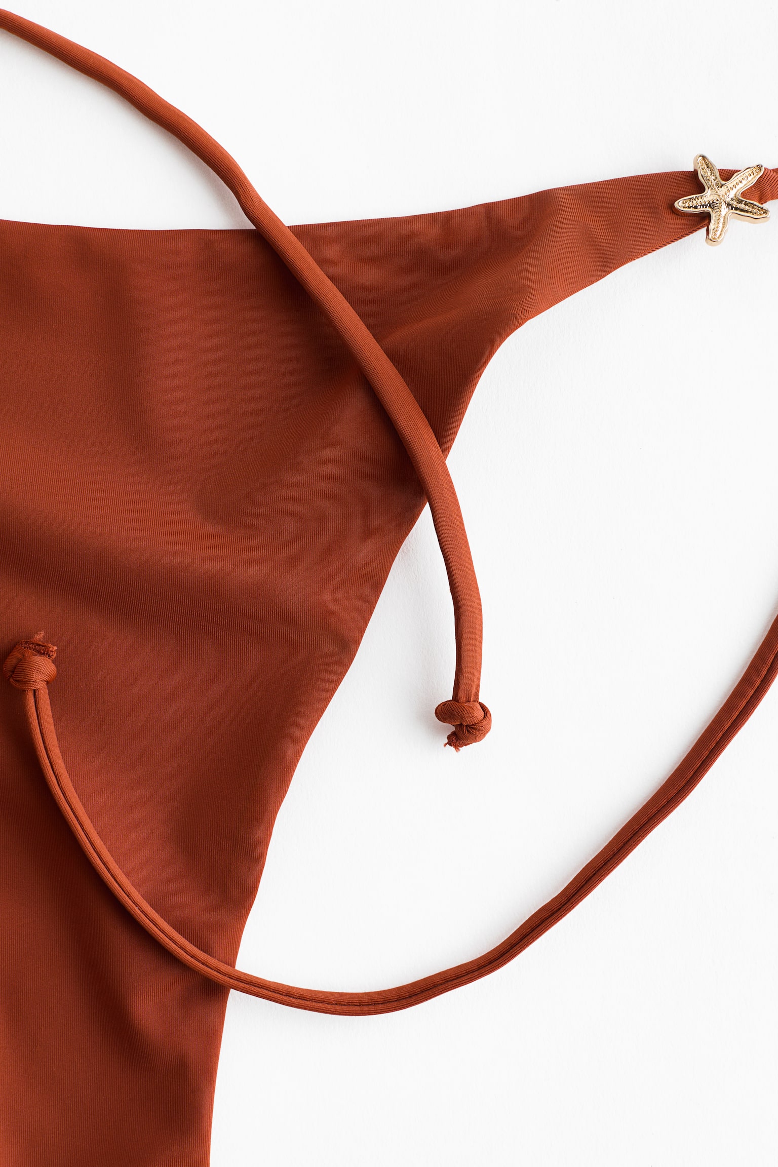 Плавки бікіні танга на зав’язках - Темно-помаранчевий - 2