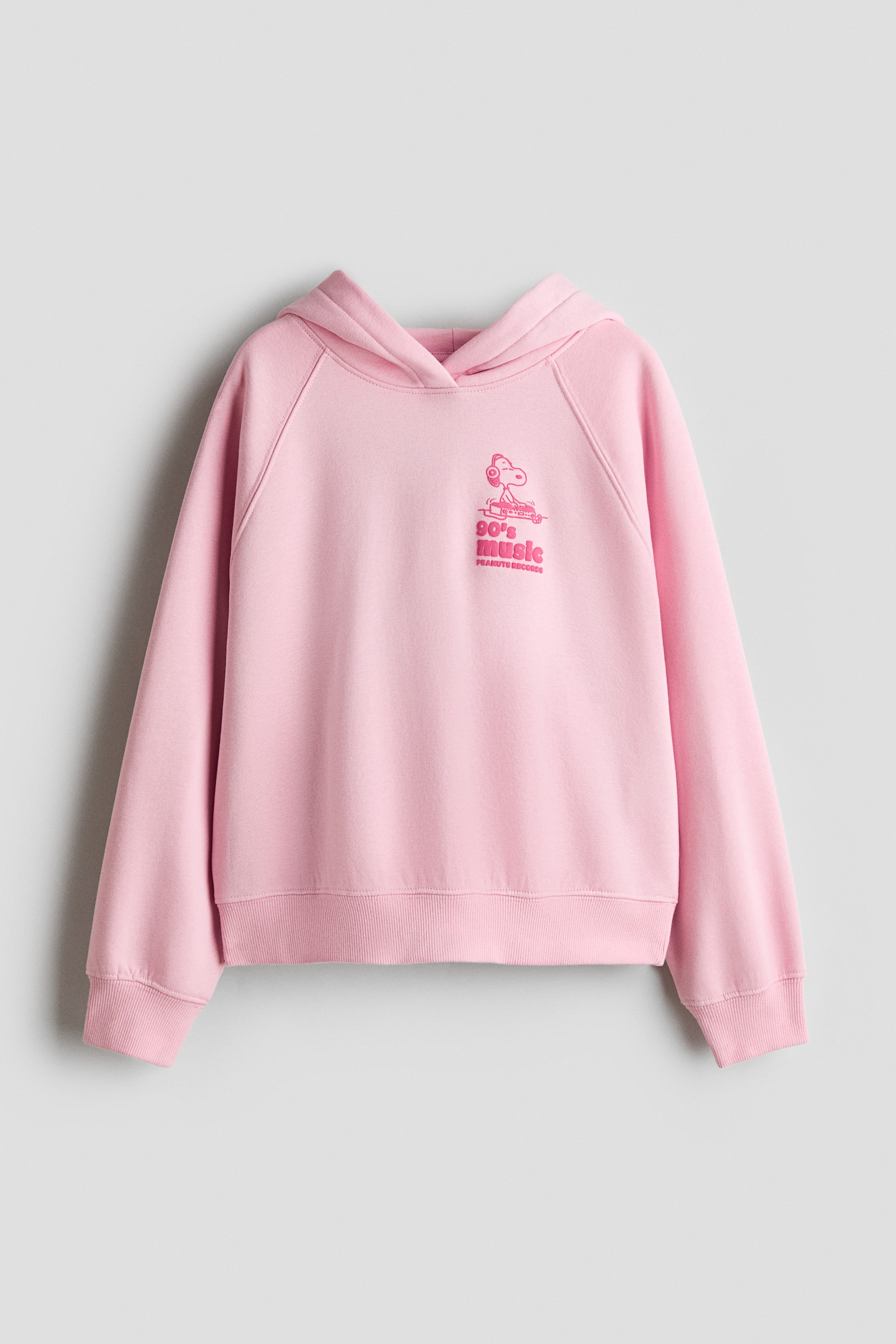 Oversized printed hoodie - 粉紅色/史努比