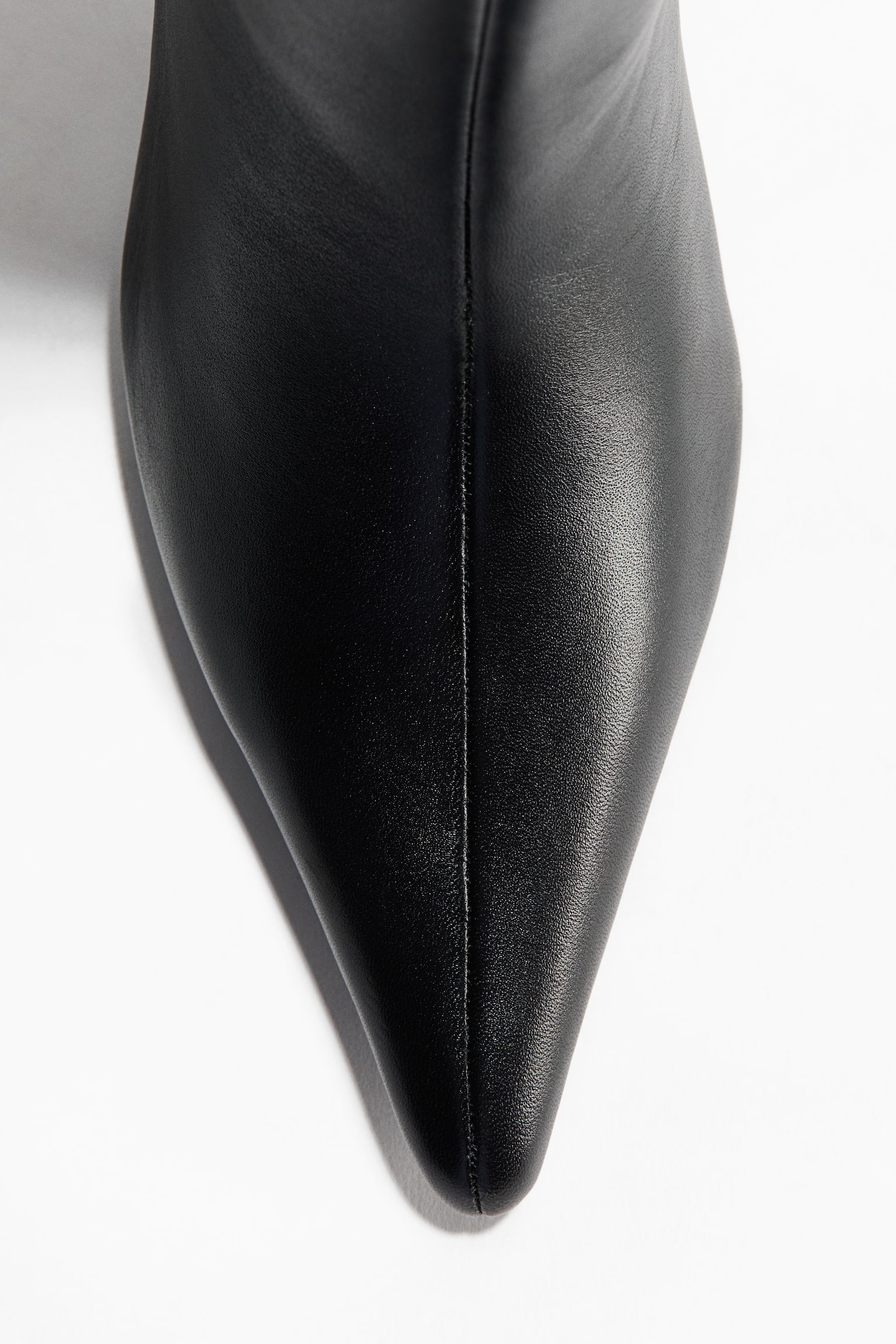 Женские ботинки H&M Knee-High Leather, цвет: Чёрный — фото 3