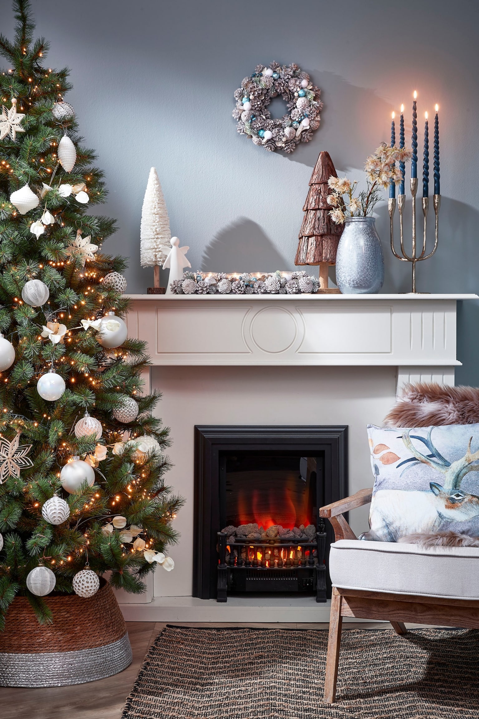 Jupe De Sapin Noël En Jonc De Mer - Argent/Brown/Doré/Blanc Cassé/Noir/Vert - 2