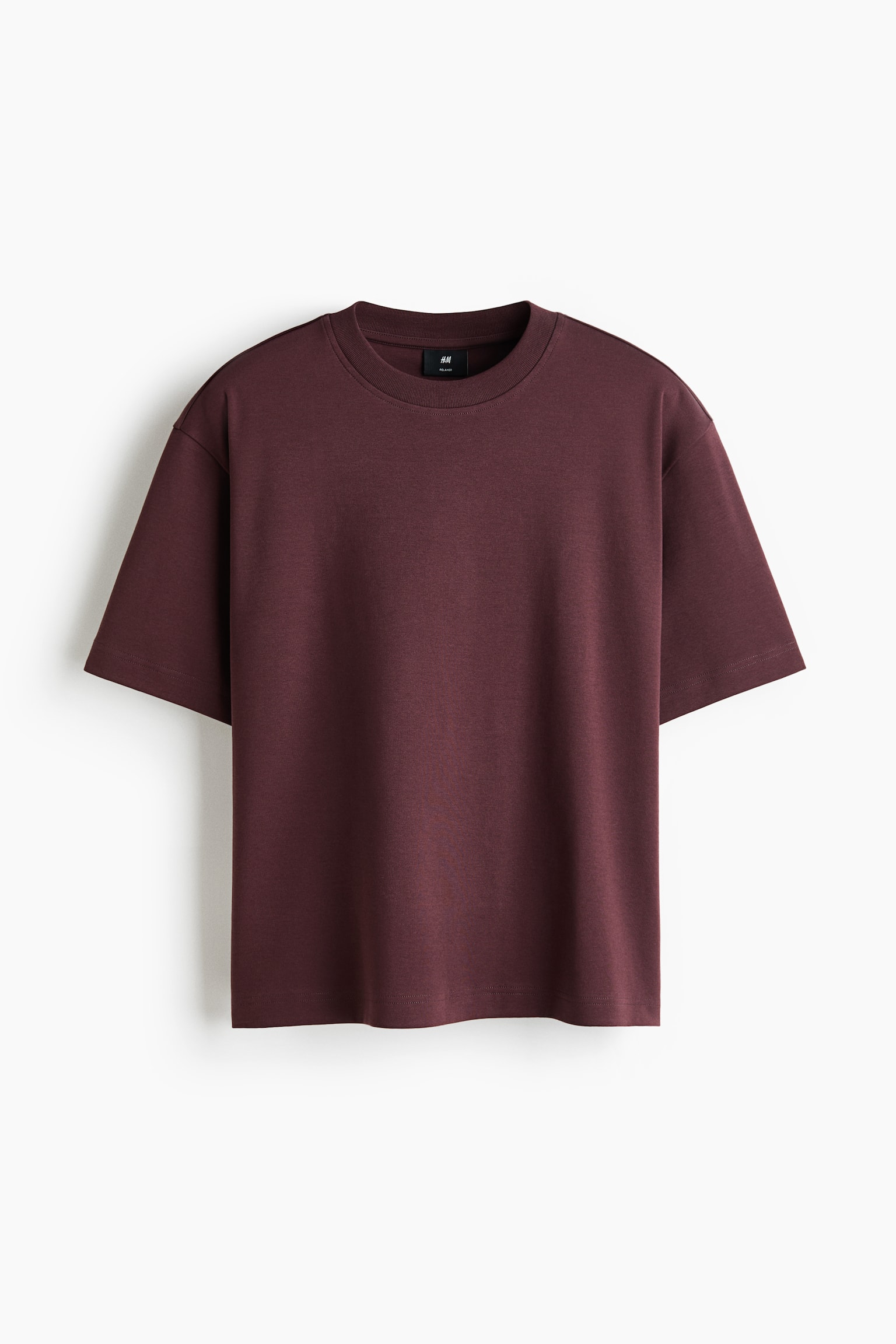 Relaxed-Fit Interlock T-Shirt - Plum purple/Cream/Dark taupe/Black/Gray melange - 1