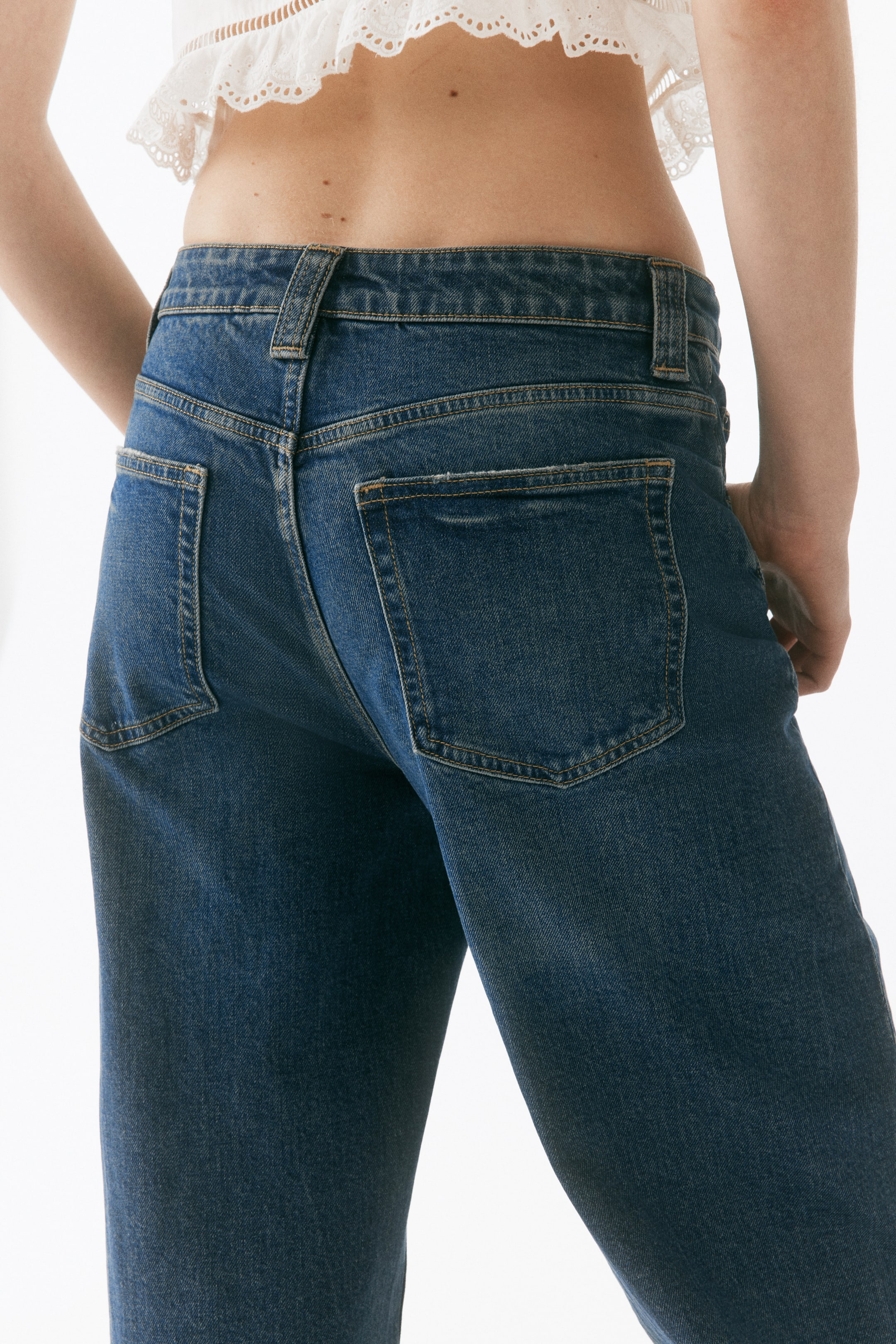 Wide-Leg High-Waist Jeans