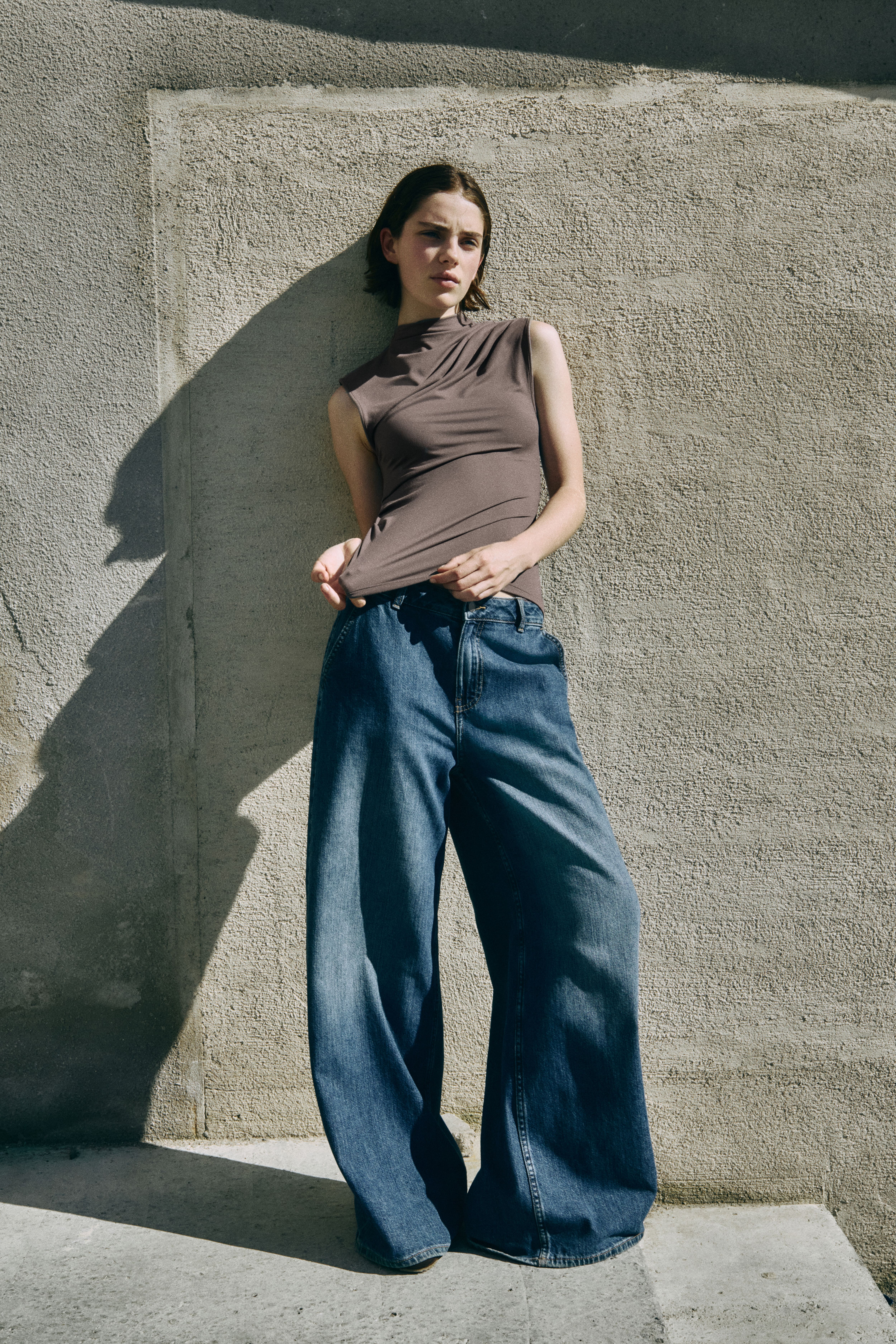 Draped Asymmetric Top