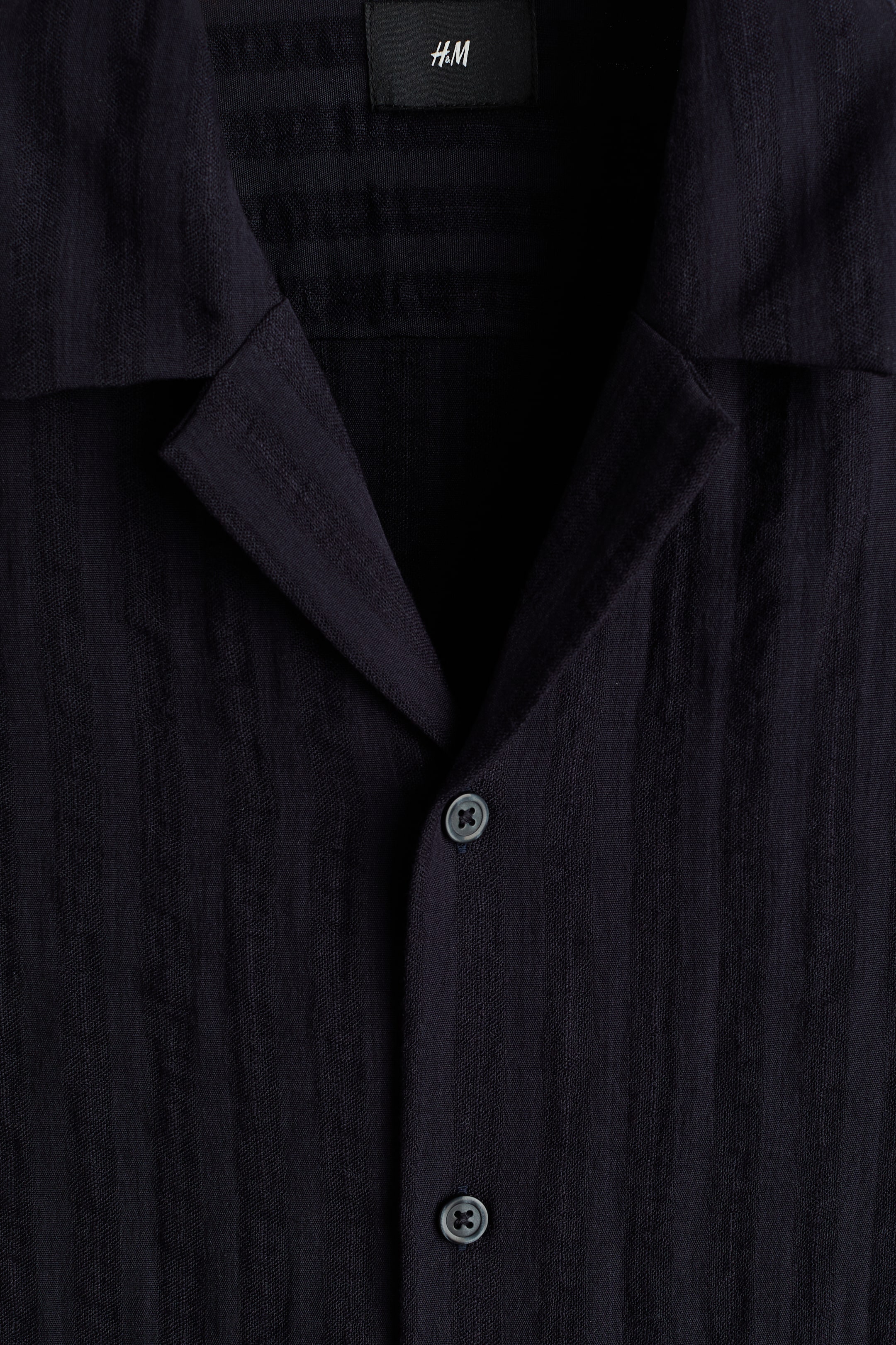 Мужские рубашки H&M Regular-Fit Long-Sleeved Resort Shirt — фото 3