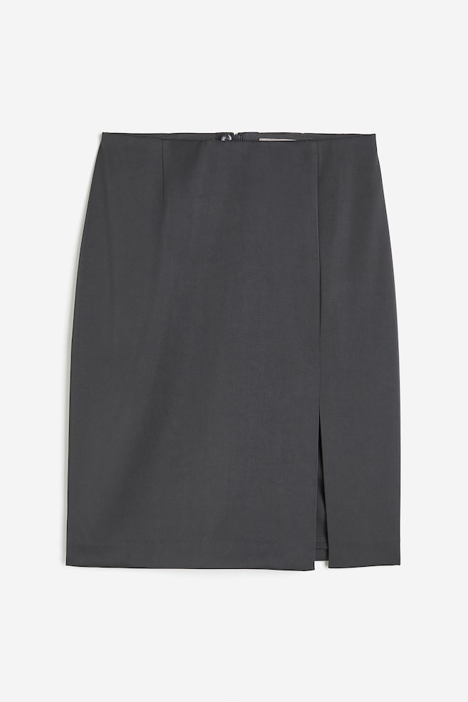 Pencil skirt - Dark grey/White - 2