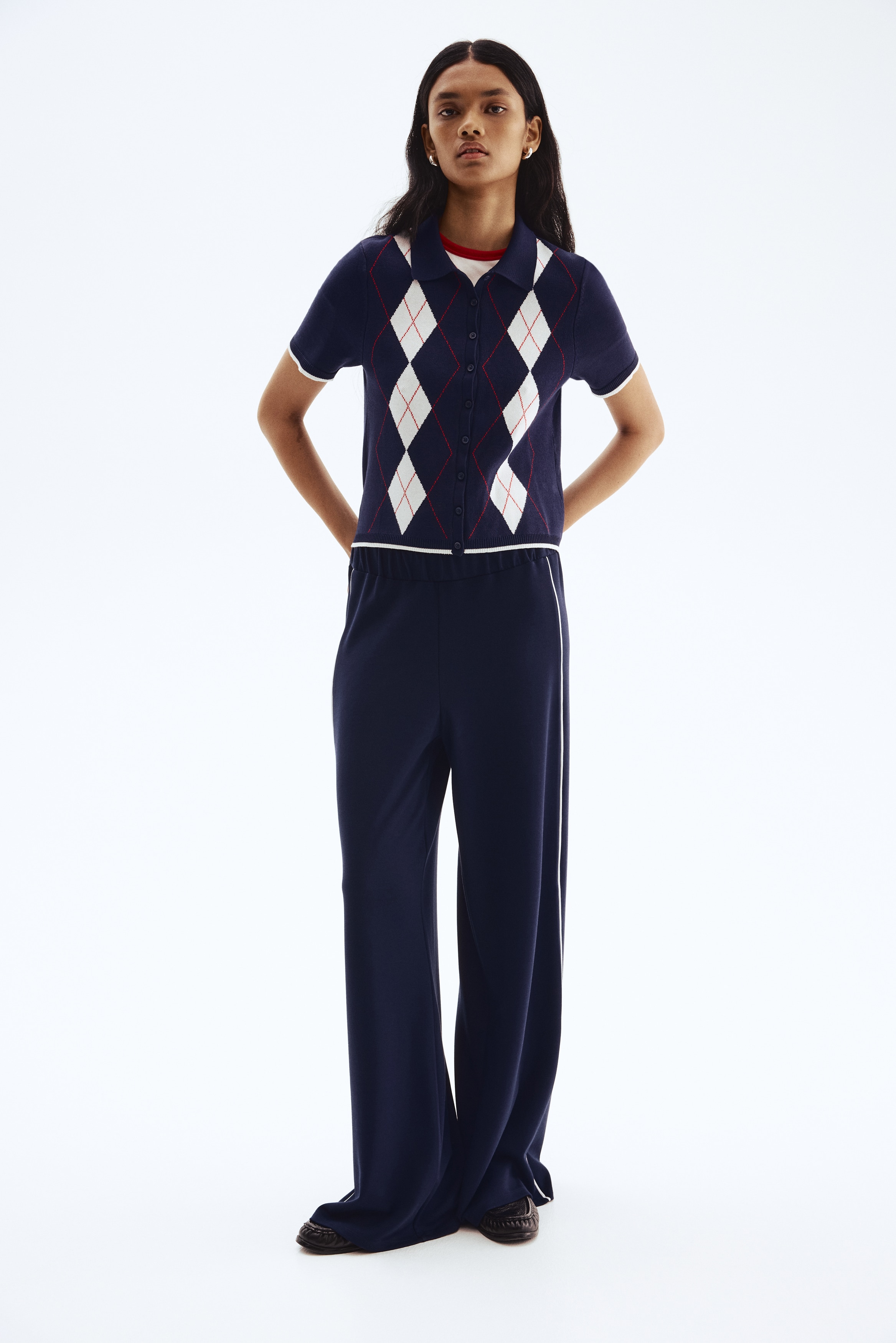 Wide pull-on trousers