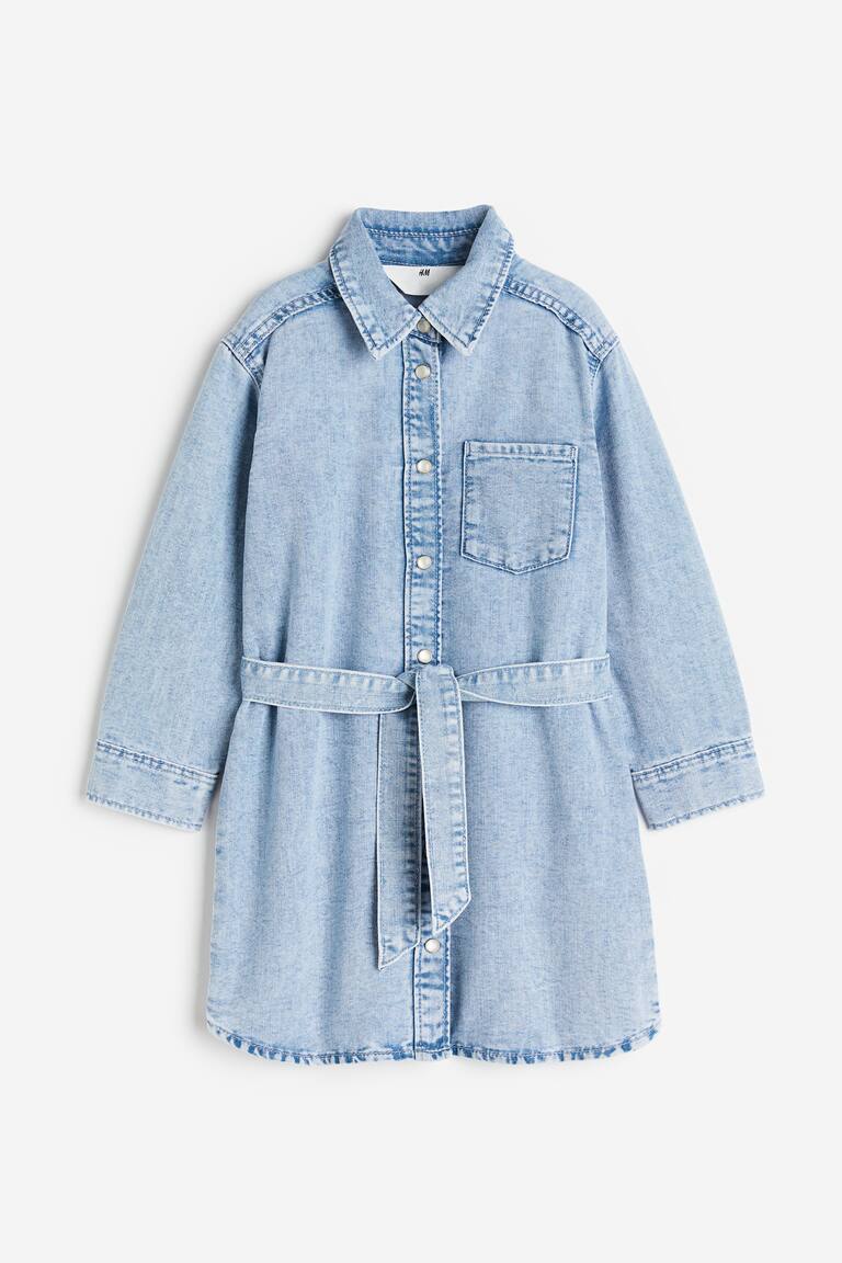 h and m denim shirt dress Denim blue Denim Shirt Dress for kids