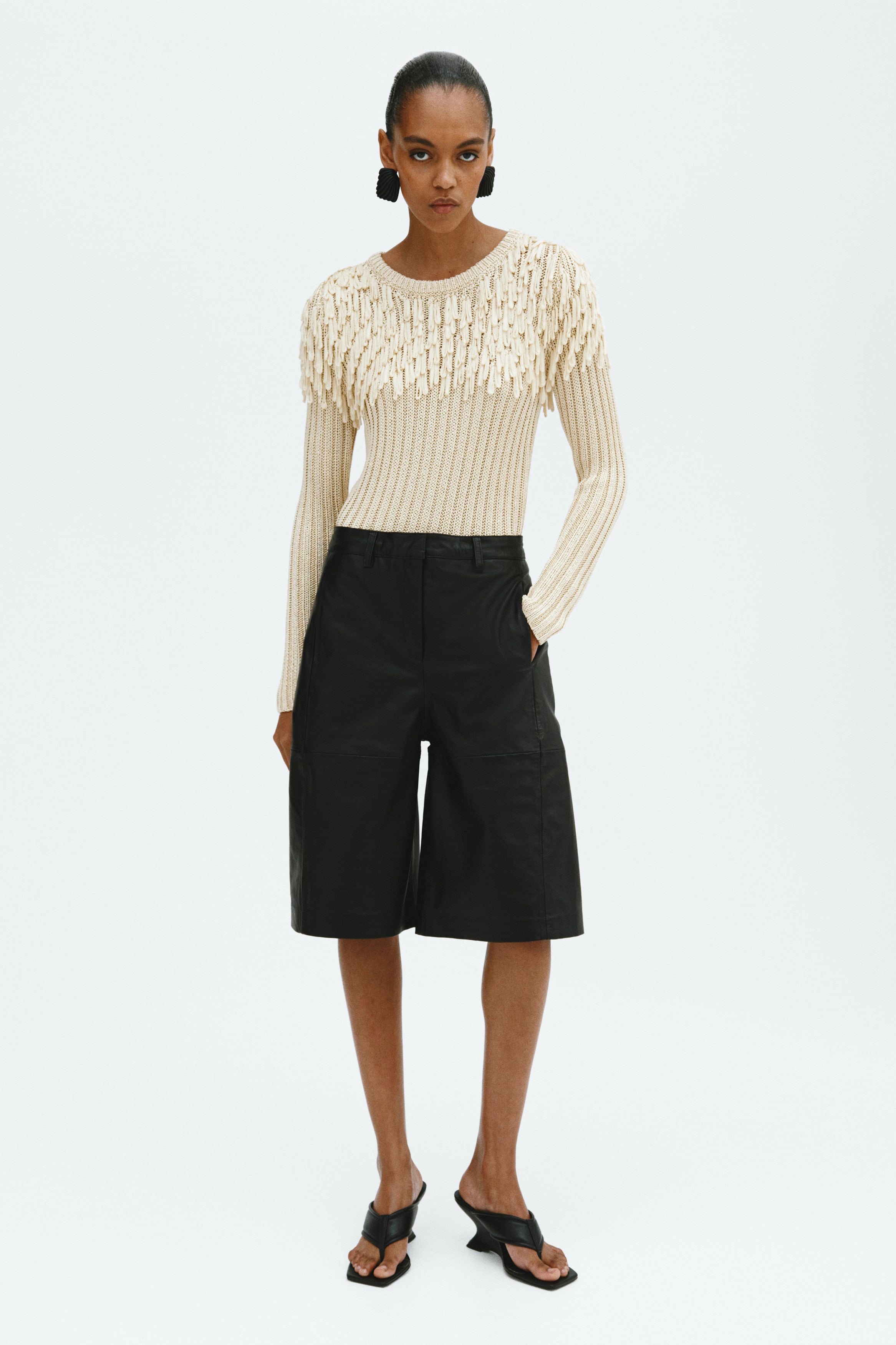 Fringe-Detail Rib-Knit Top from H&M - $99