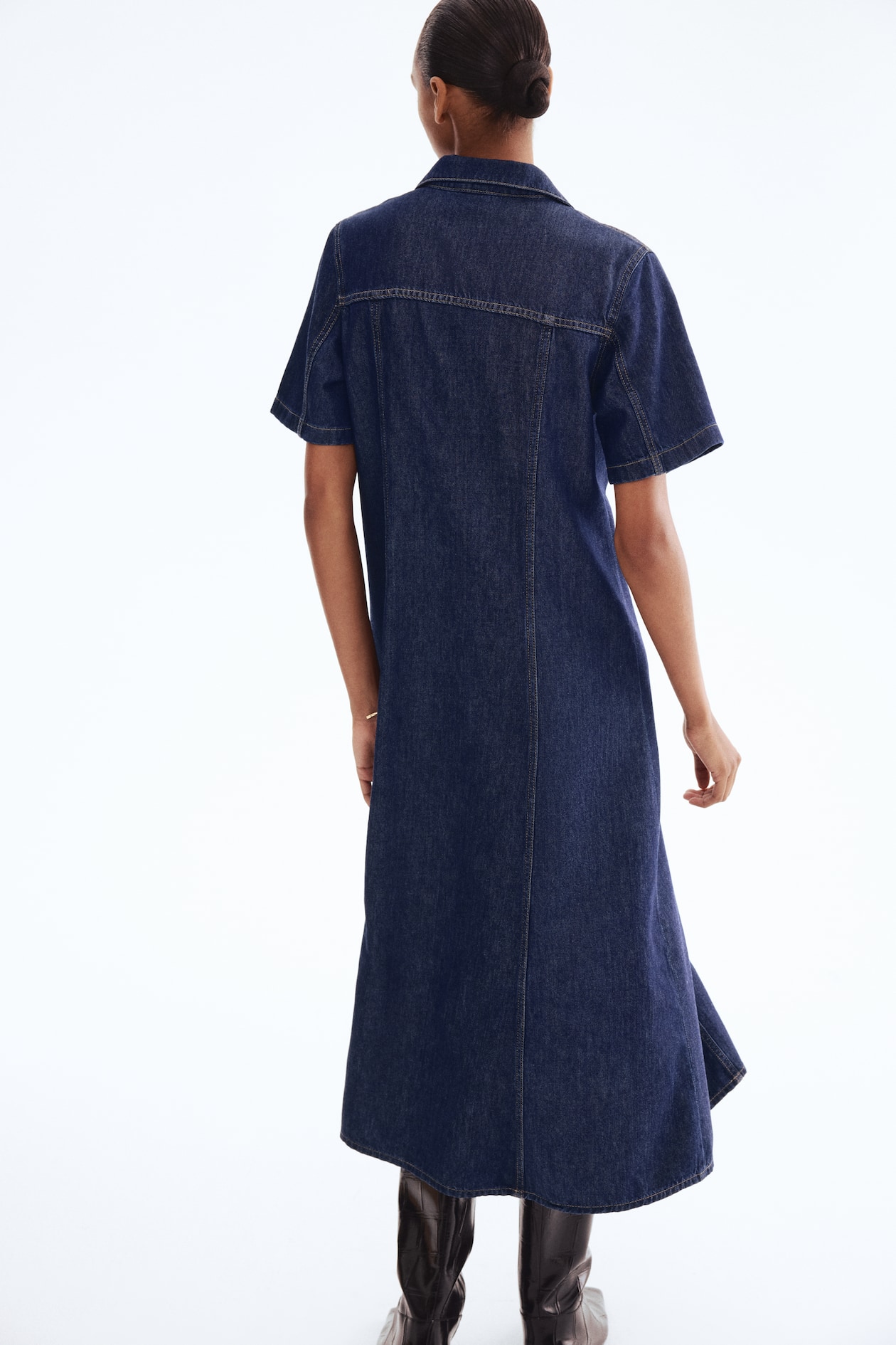 Denim Shirt Dress - image 3