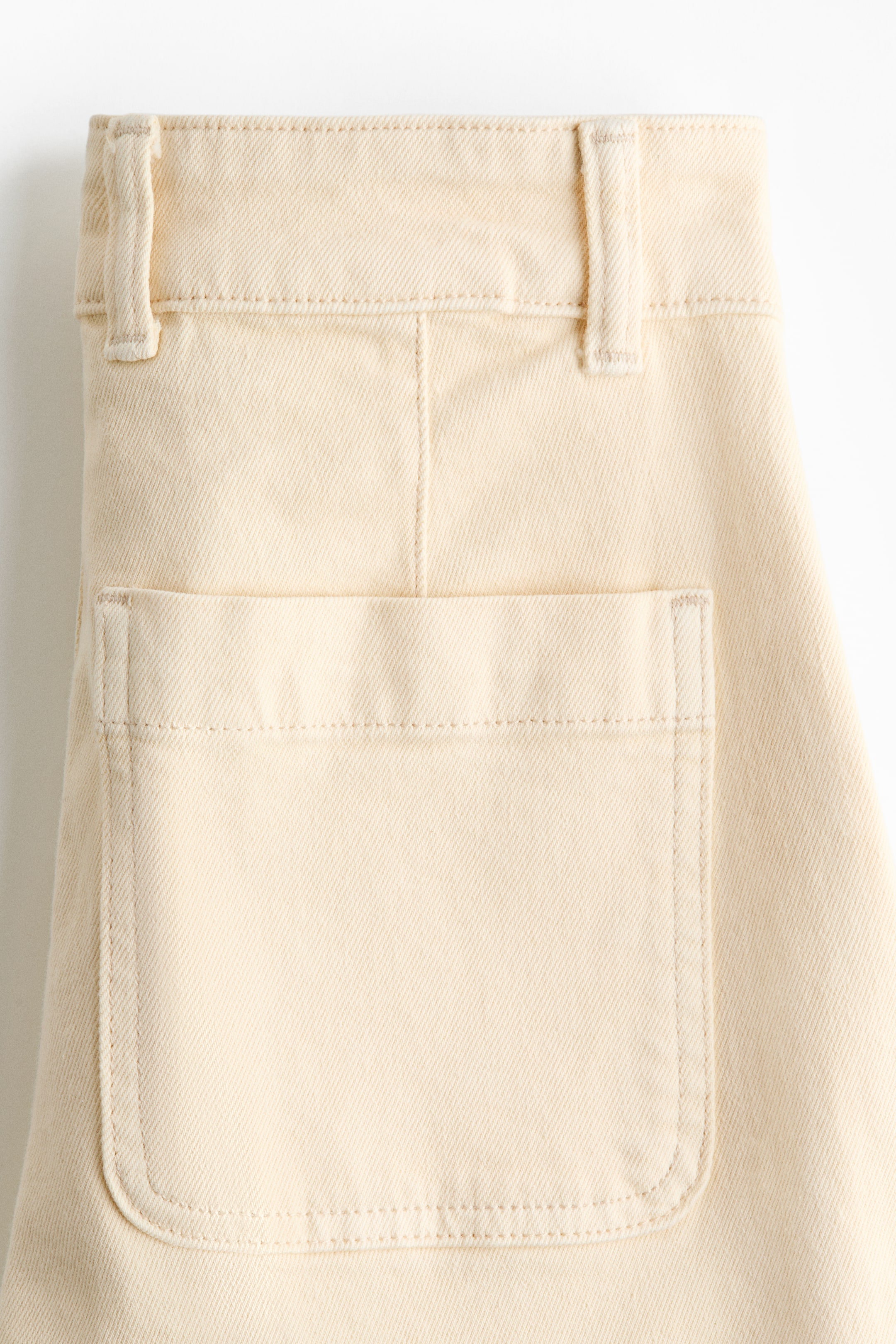 View larger image: Wide High Jeans - Pale yellow - Ladies | H&M US 3