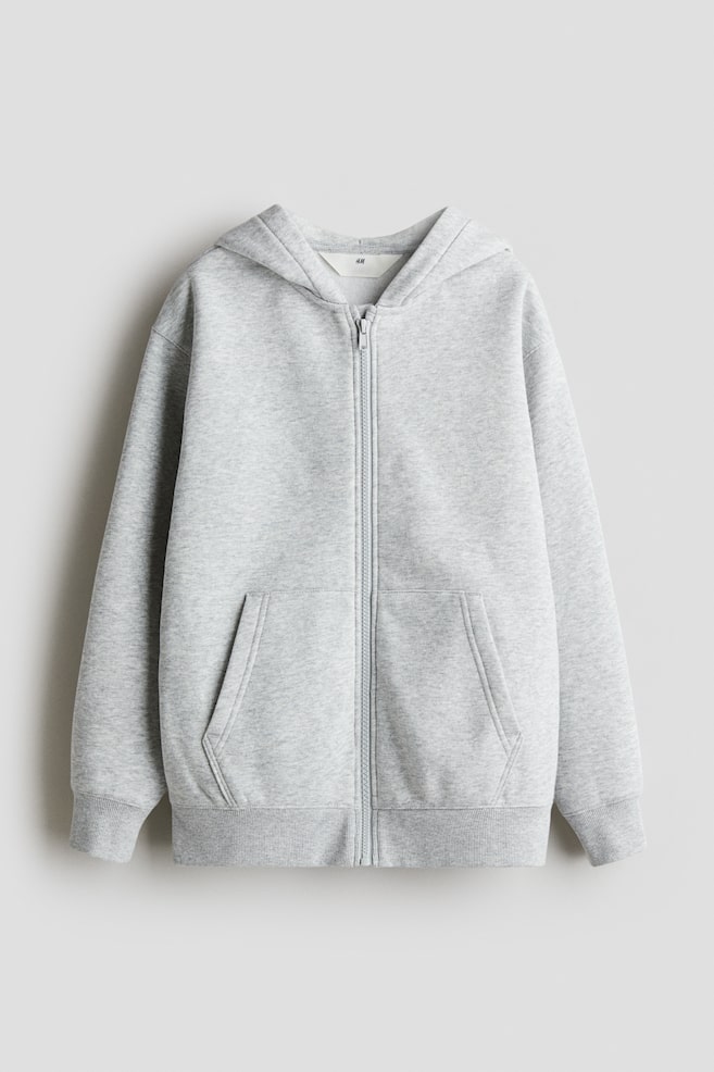 Hooded Jacket - Light gray melange/Dark gray melange/Light blue/Navy blue/Khaki green/Khaki green/Black/Light blue - 1