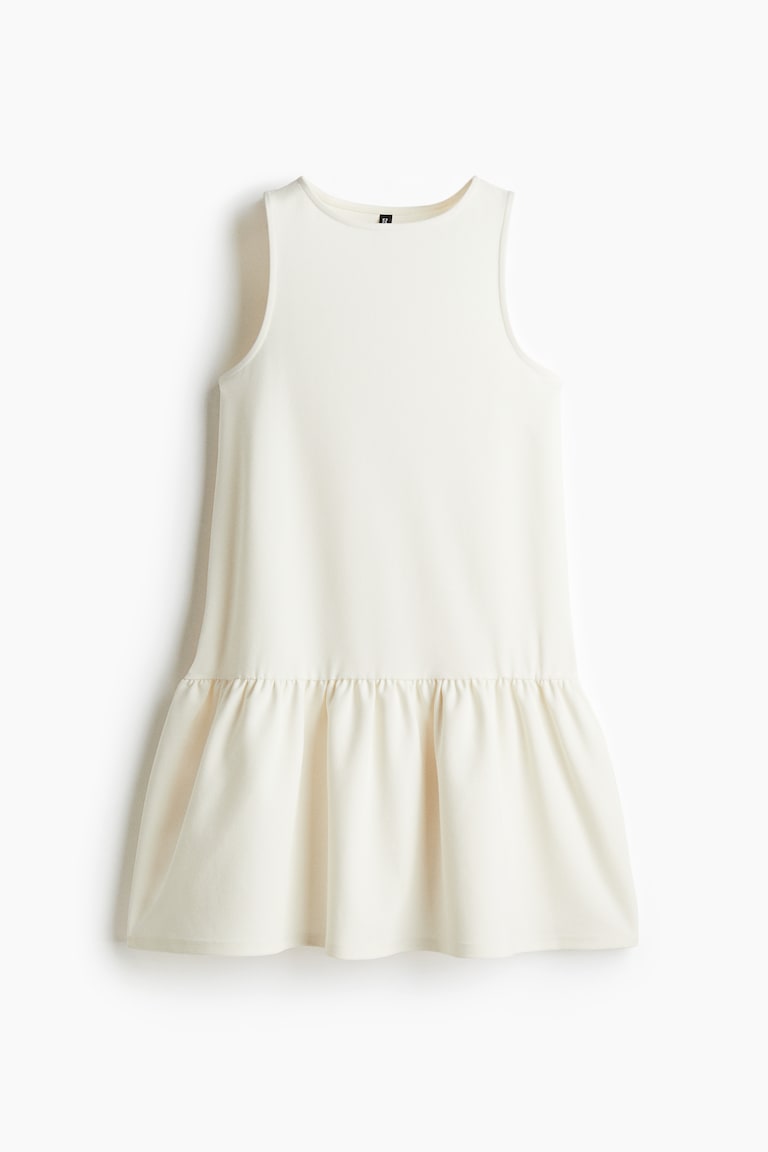 Sleeveless Jersey Dress - Cream Sleeveless Jersey Dress - Cream