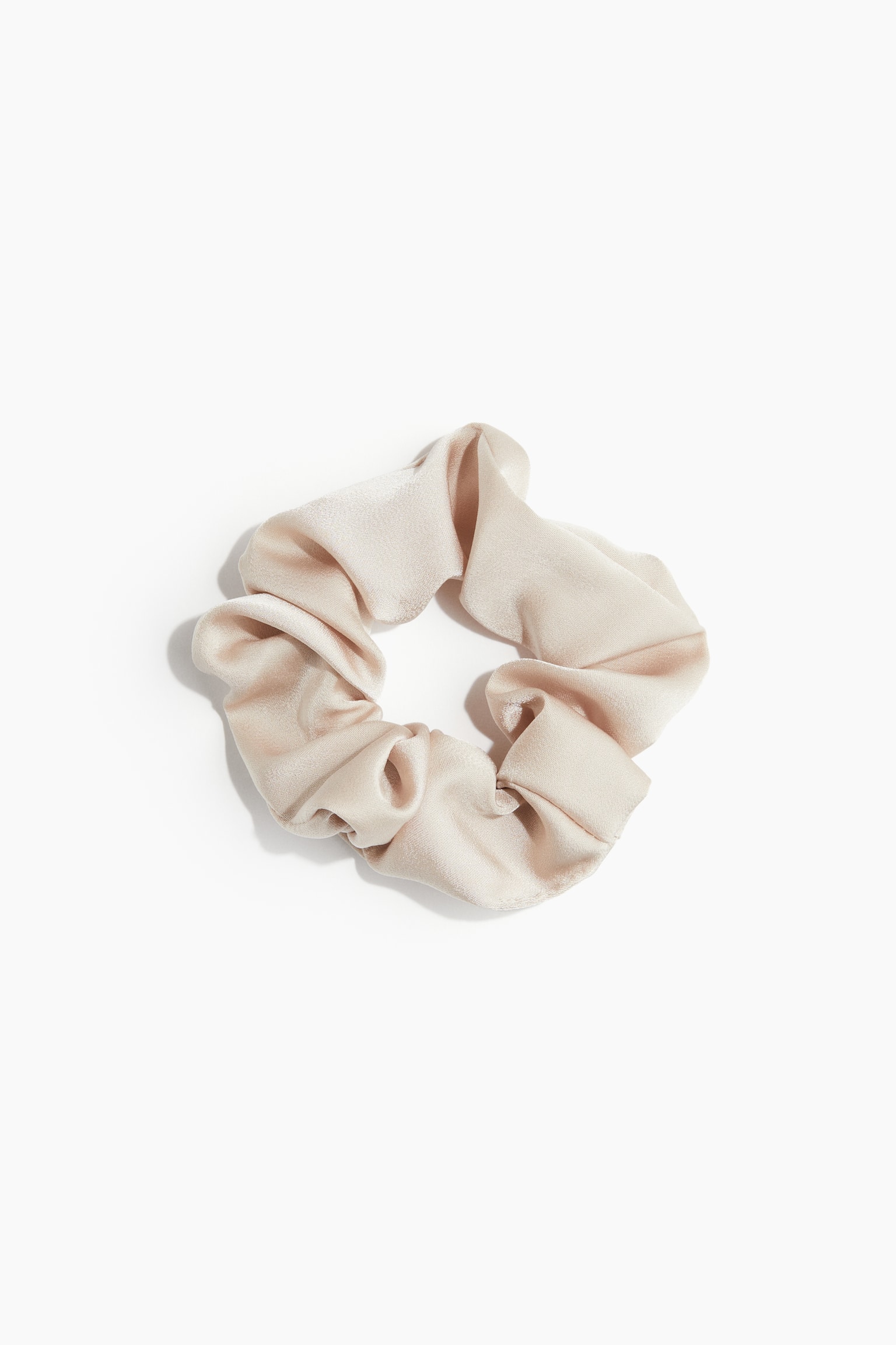 Satin scrunchie - Light beige/Red/Black - 1