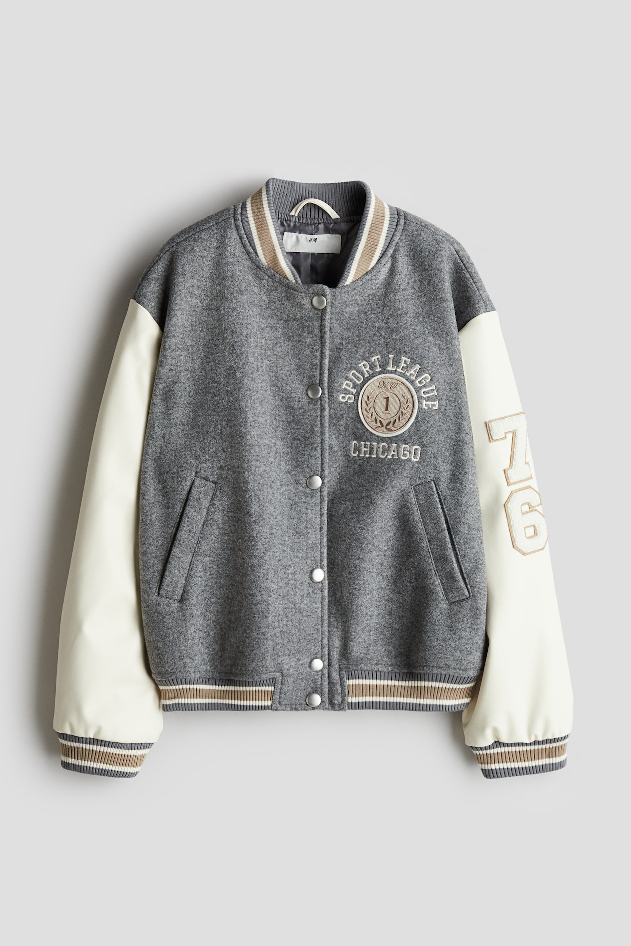 スタジャン - グレー／Sport League Chicago - Kids | H&M JP