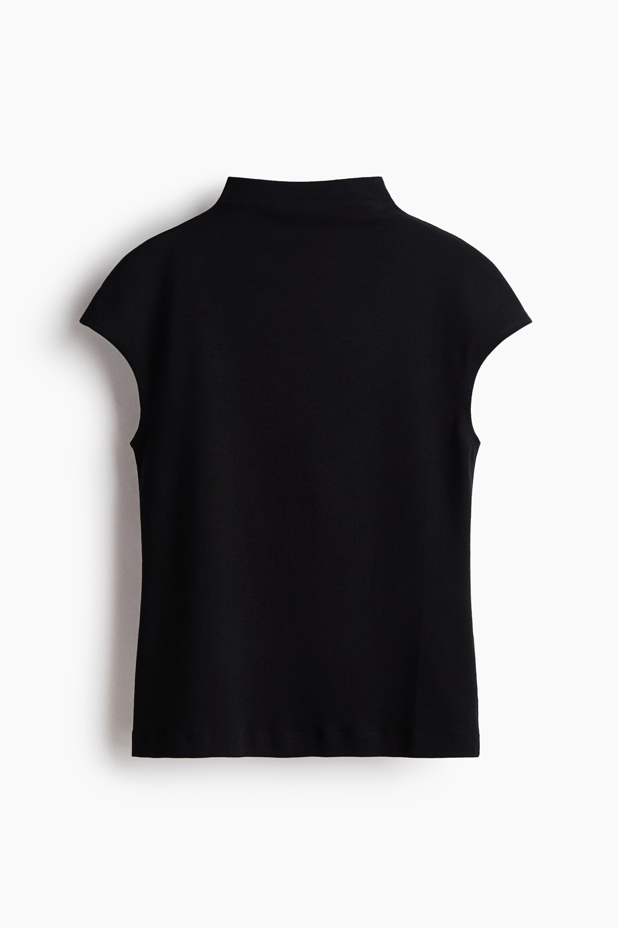 Stand-Up Collar Jersey Top
