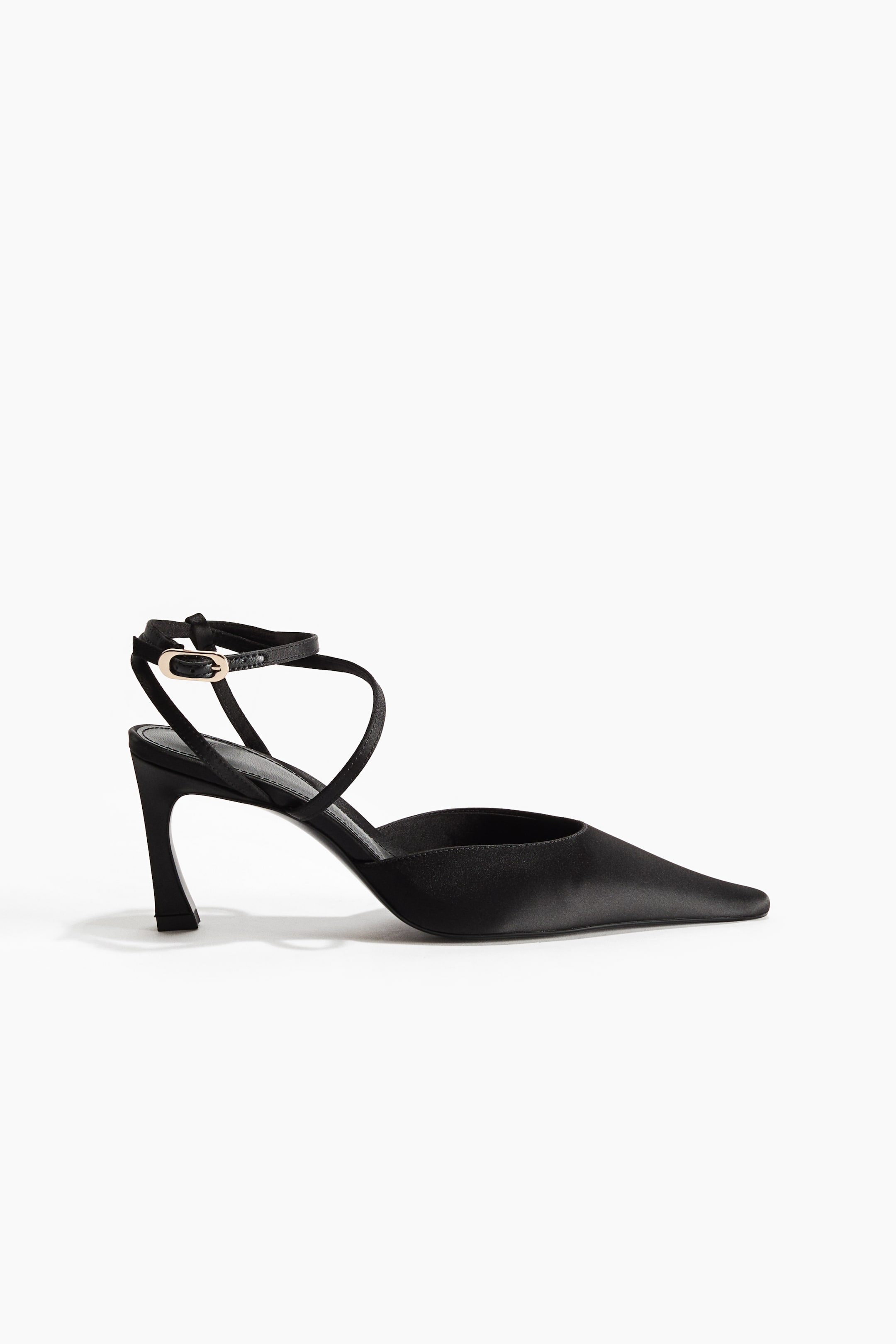 View larger image: Pointed Satin Pumps - Black - Ladies | H&M CA 2