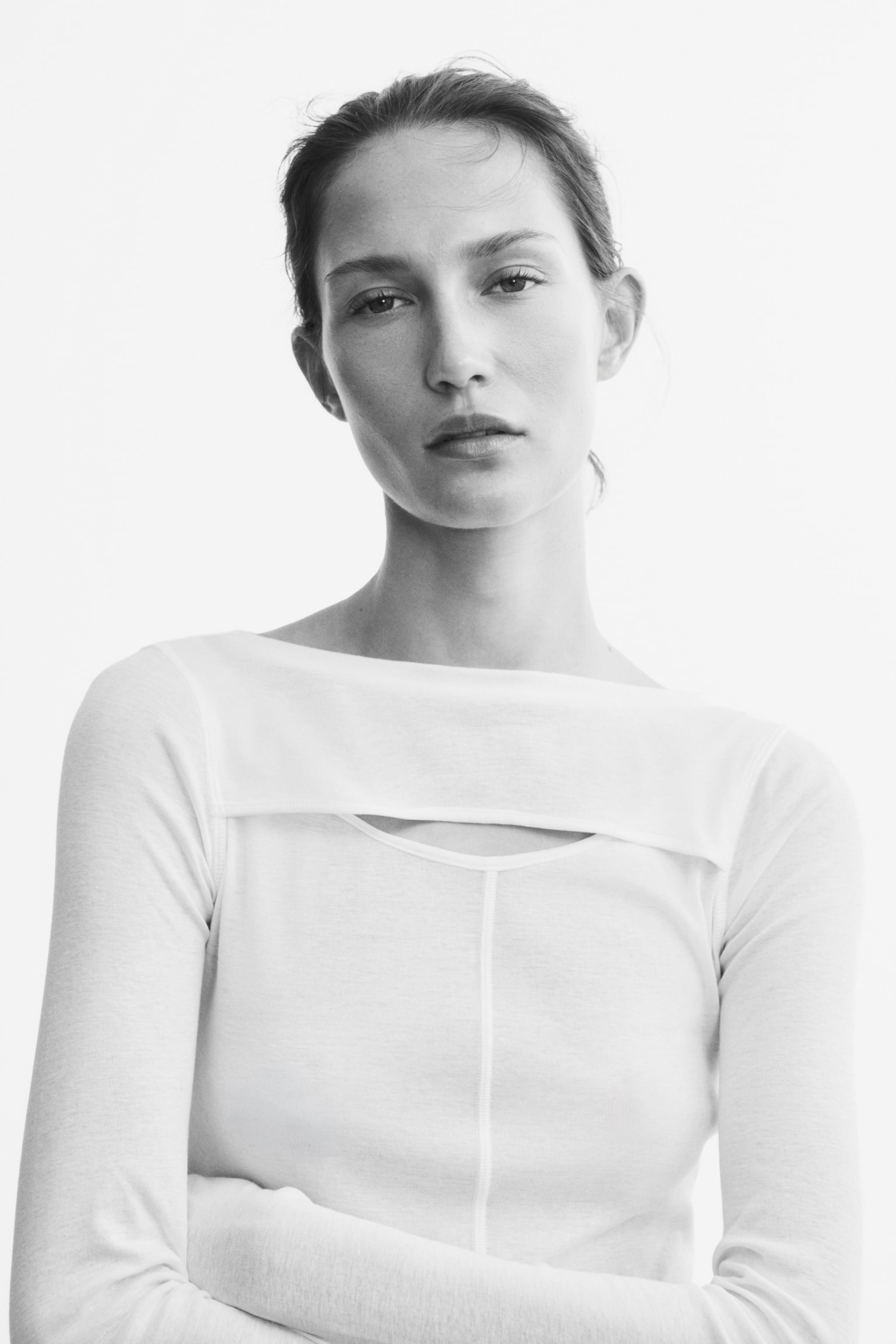 Cut-out pima cotton top - 1