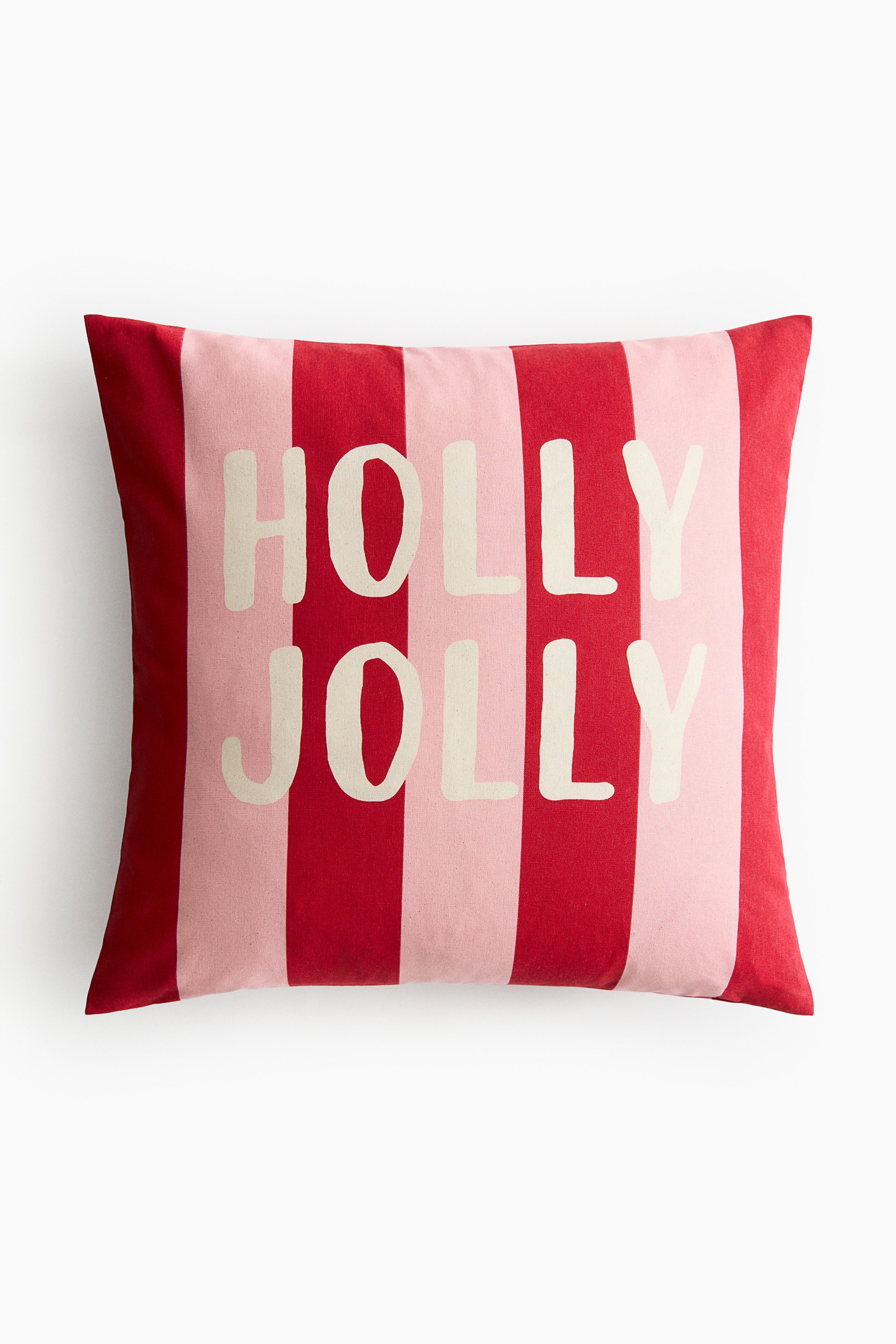 H&M Home  - Funda de cojín en algodón con motivo estampado - Rojo/Holly jolly - size: 50x50