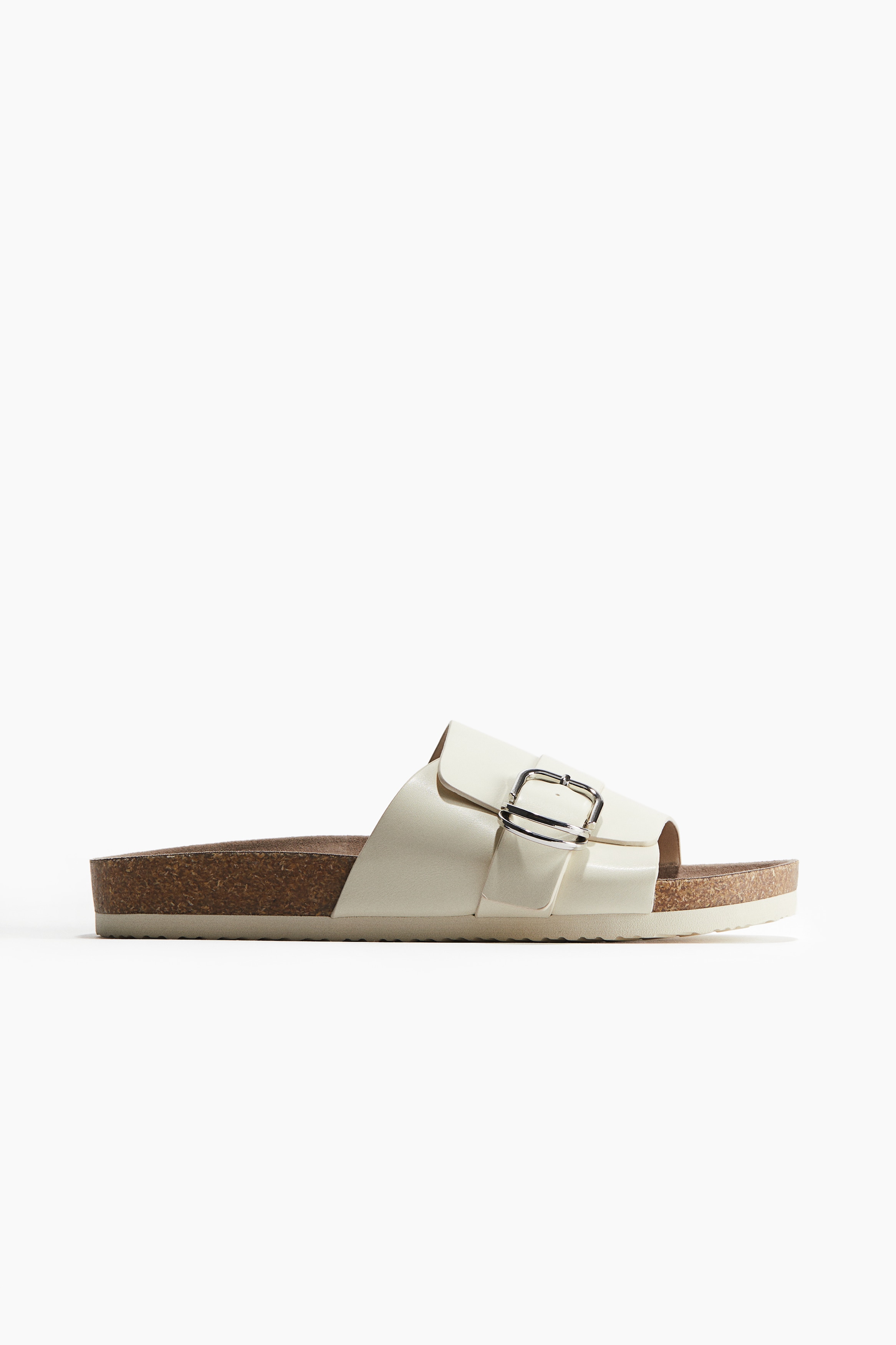 Sandals - Light beige/Silver-colored