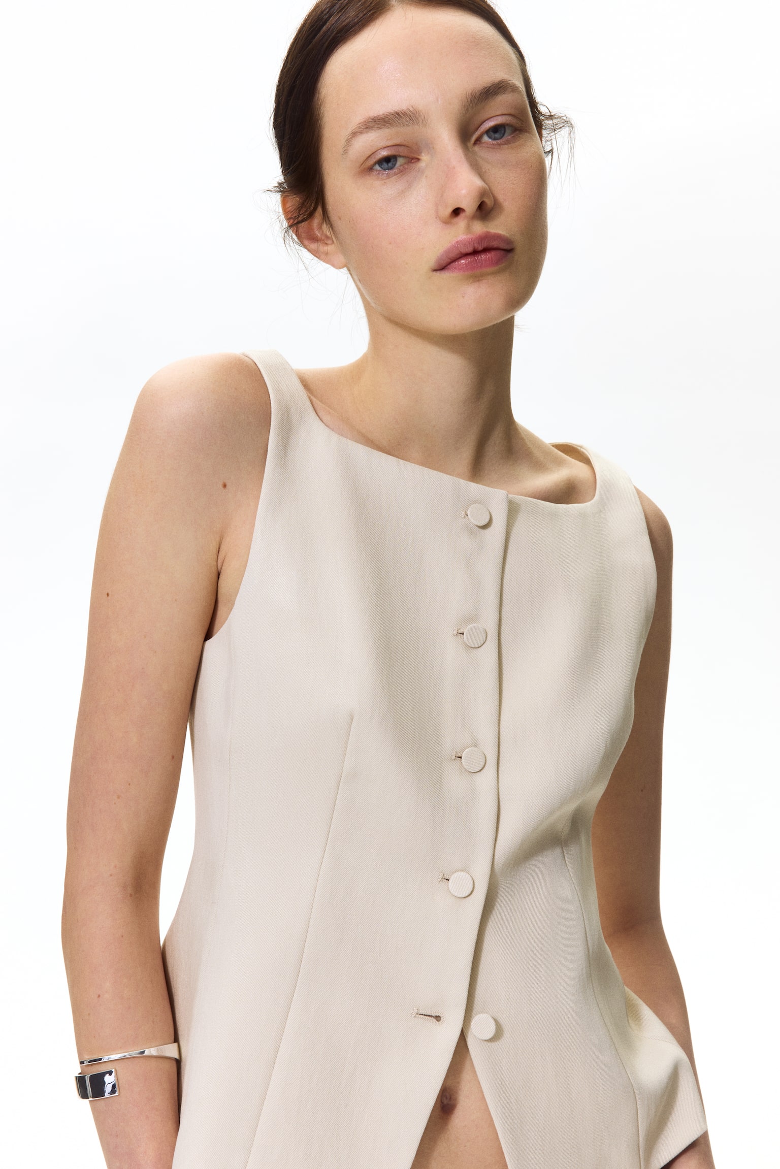 Tailored waistcoat - Light beige/Brown/Leopard print/Plum purple/Dark mole - 5