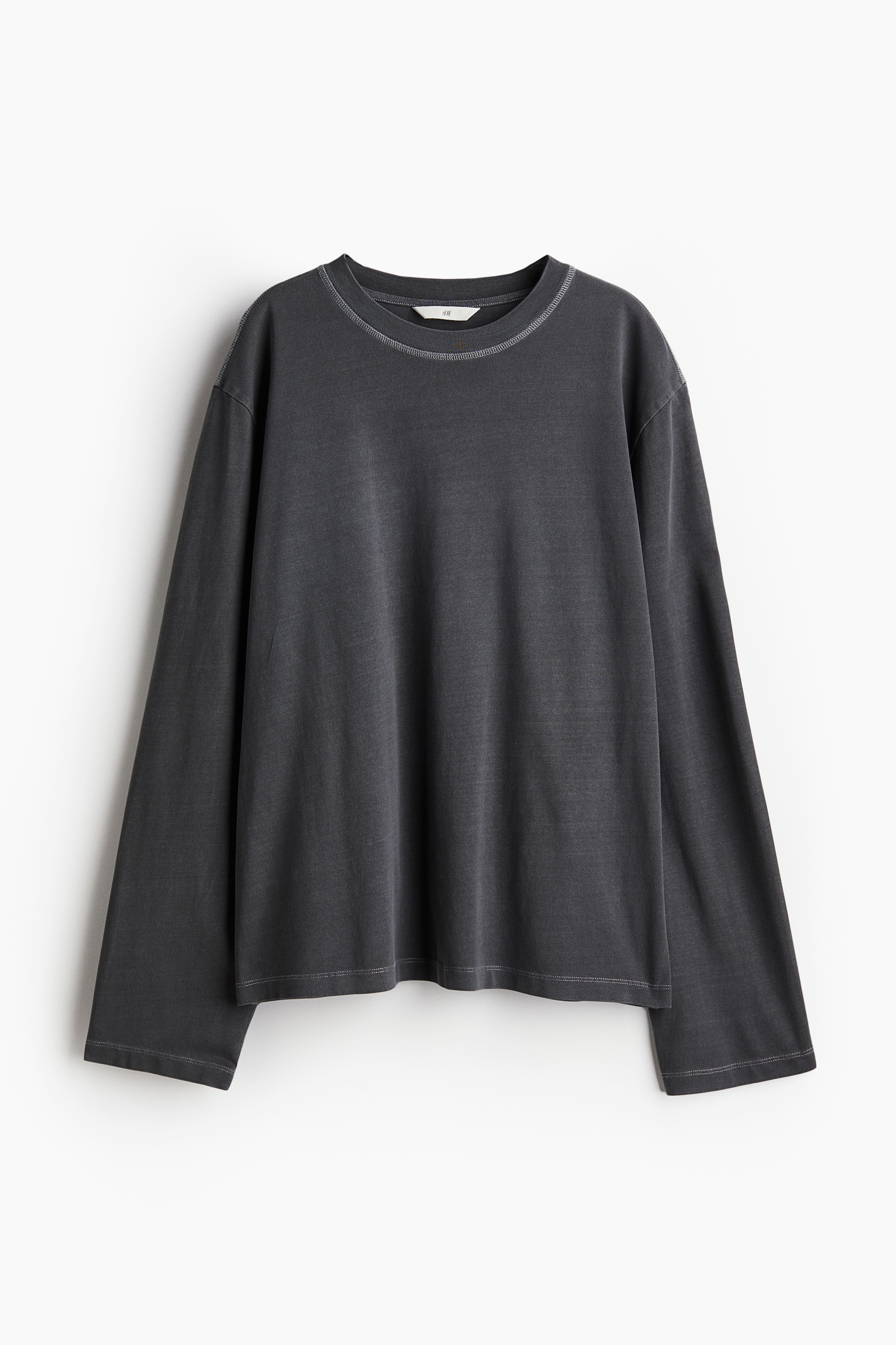 H & m women's long sleeve tops best sale