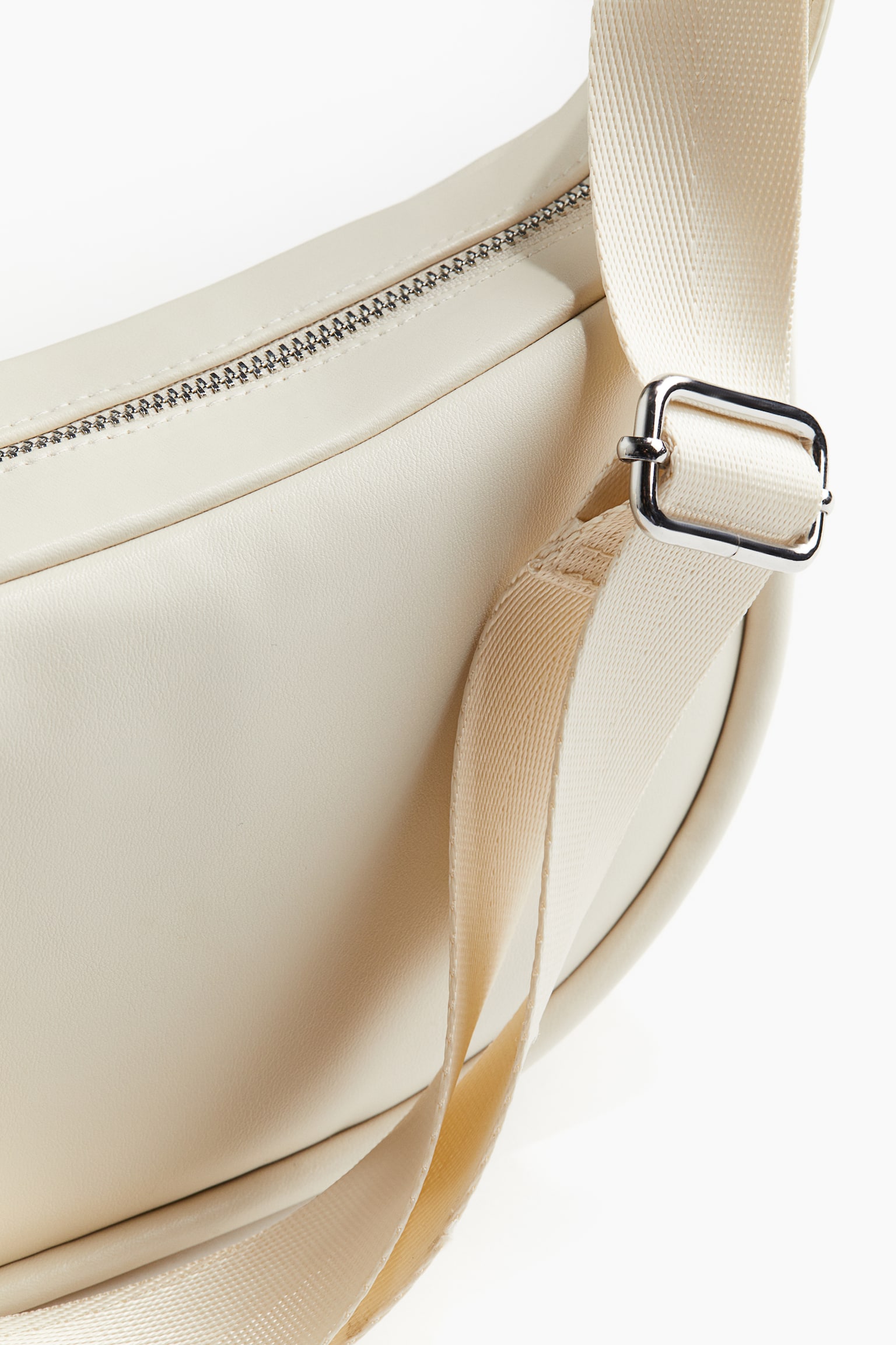 Coated Crossbody Bag - Cream/Black/Greige/Distressed - 3