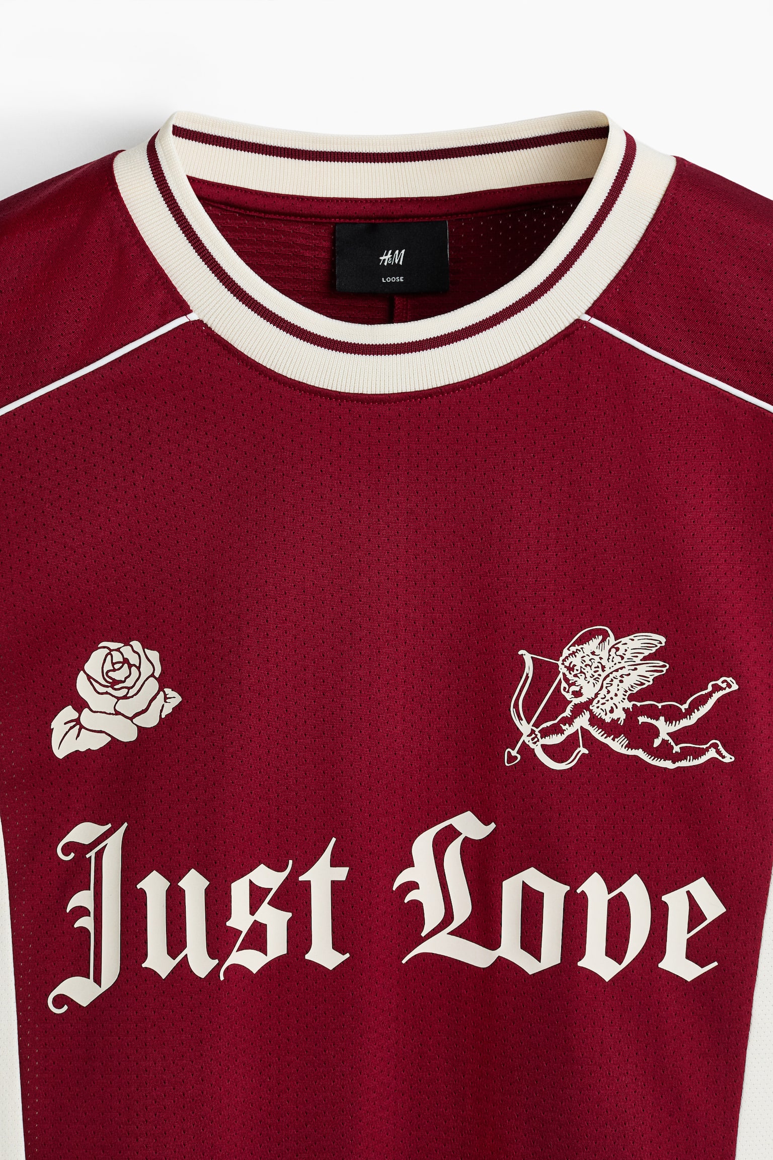 Playera Loose Fit - Rojo/Just Love - 6