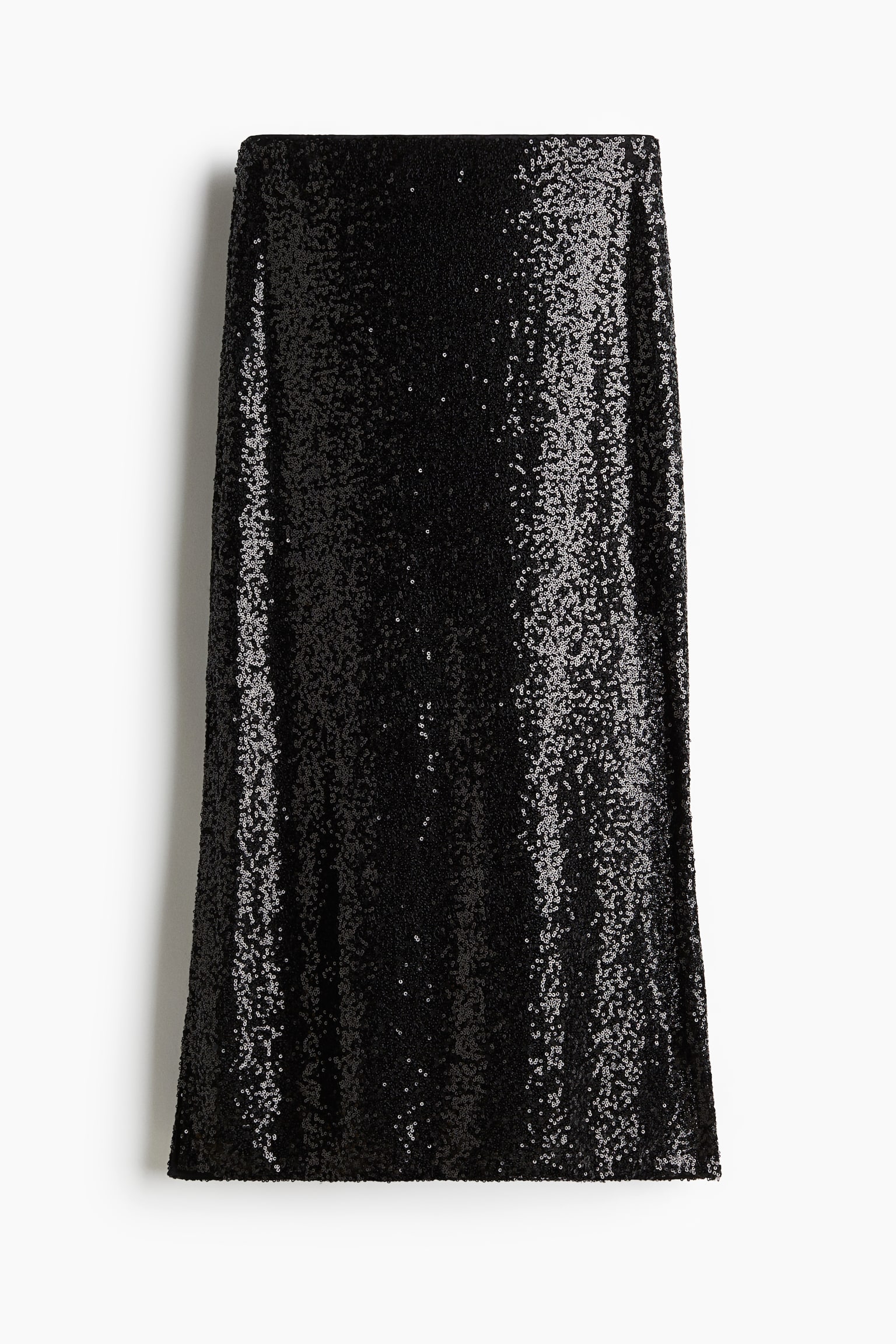 Sequined midi skirt - Black/Dark grey/Silver-coloured - 1