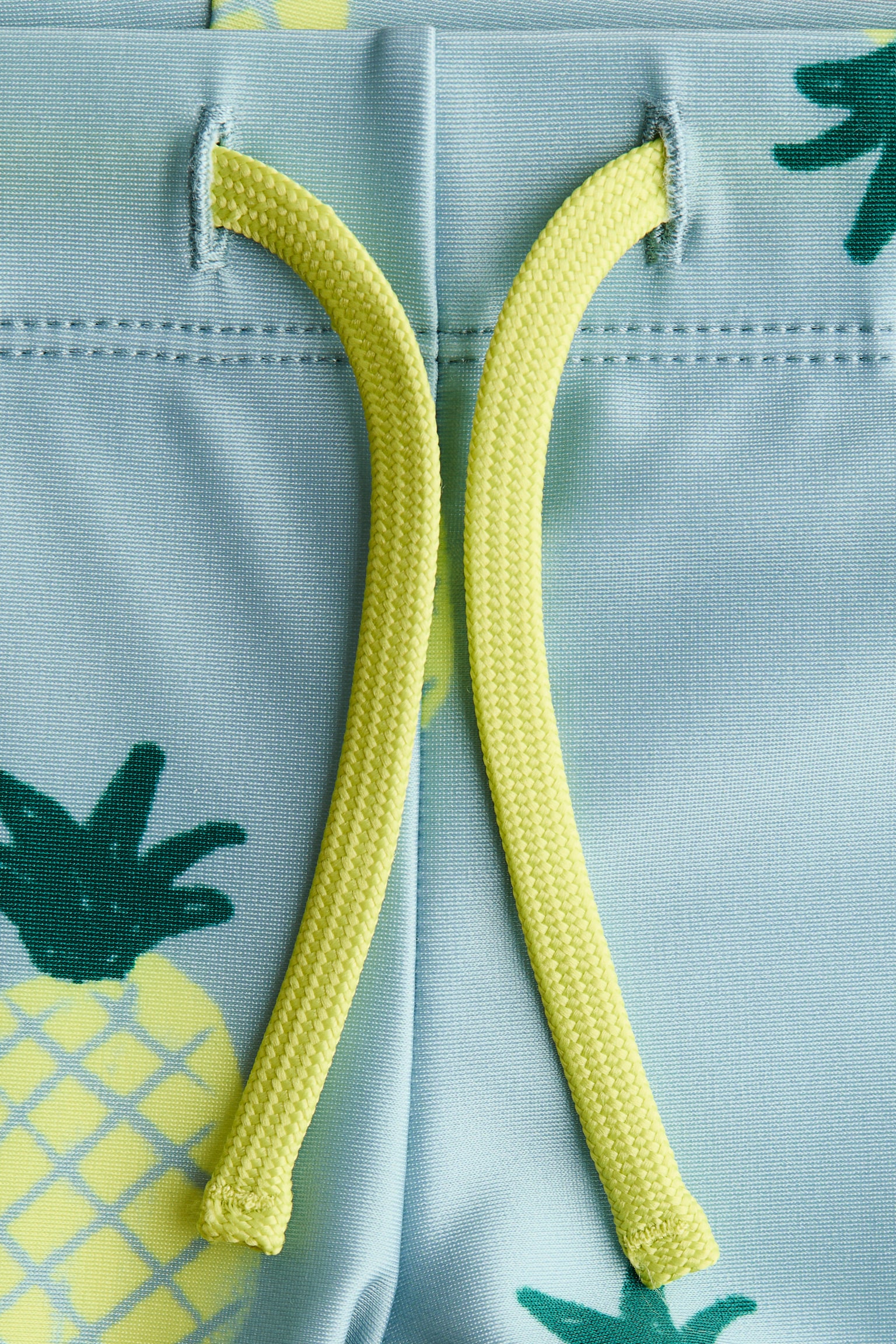 Plavky s potlačou - Tlmená tyrkysová/ananásy/Svetlosivá/dinosaury - 2