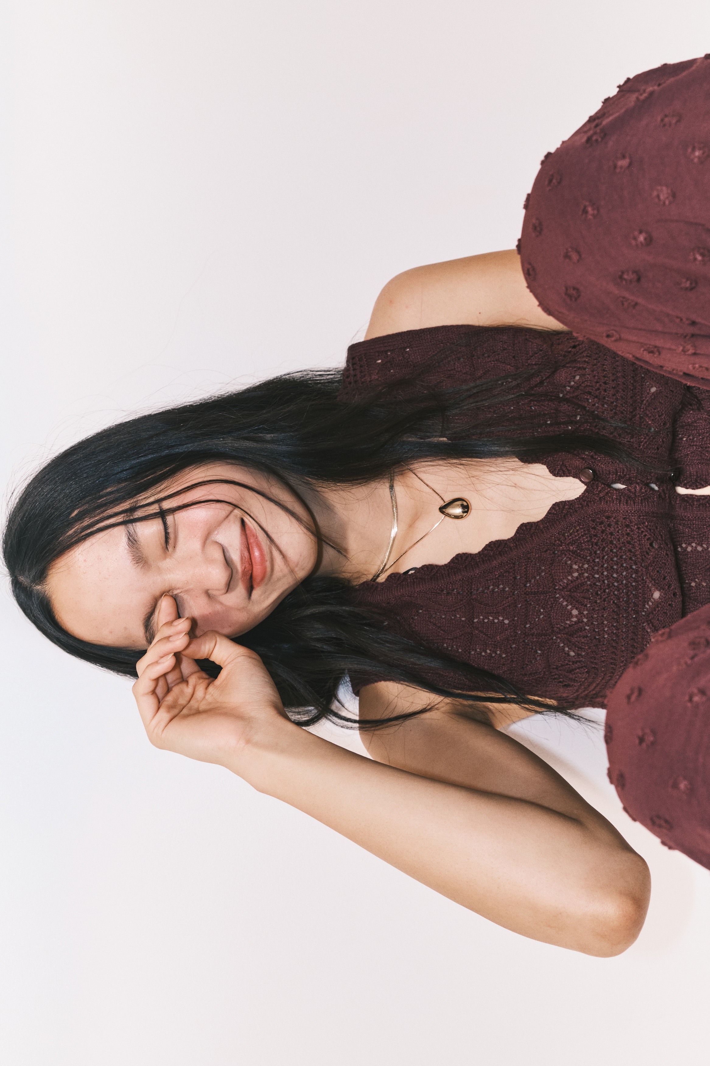 Pointelle-knit waistcoat