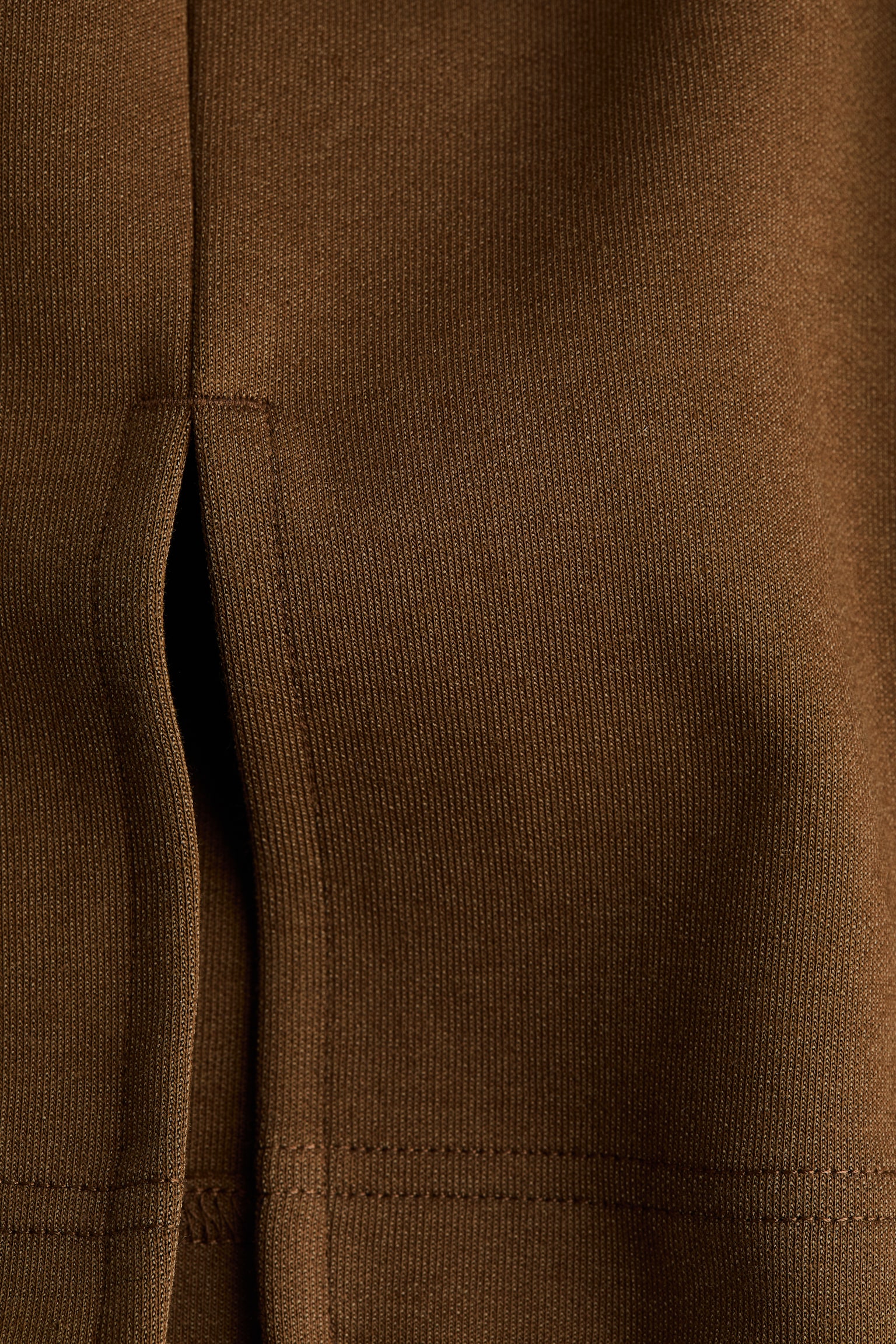 Oversized interlock T-shirt - Dark brown/Black - 4