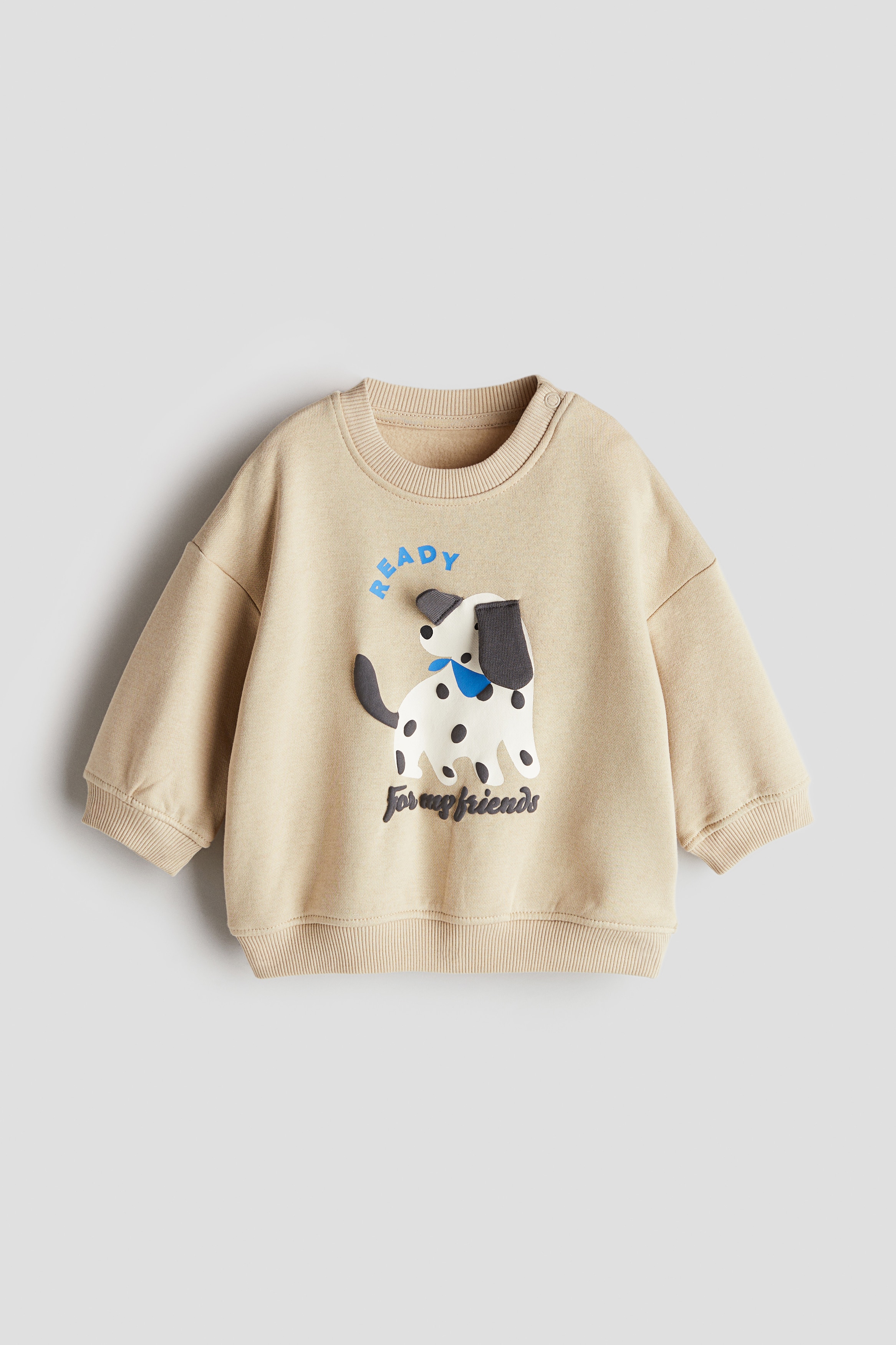 Motif-detail sweatshirt - Beige/Dog/Turquoise/Dinoriffic/Dark grey/Bears/White/Yee Haw