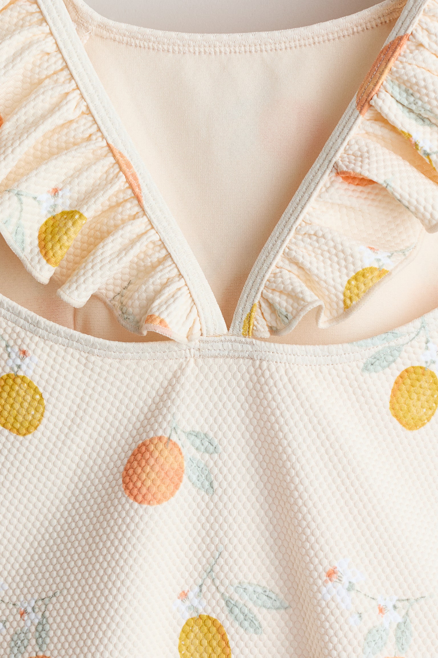 Costume intero strutturato - Beige chiaro/limoni/Beige chiaro/fiori/Blu/fiori/Giallo/bianco righe - 2