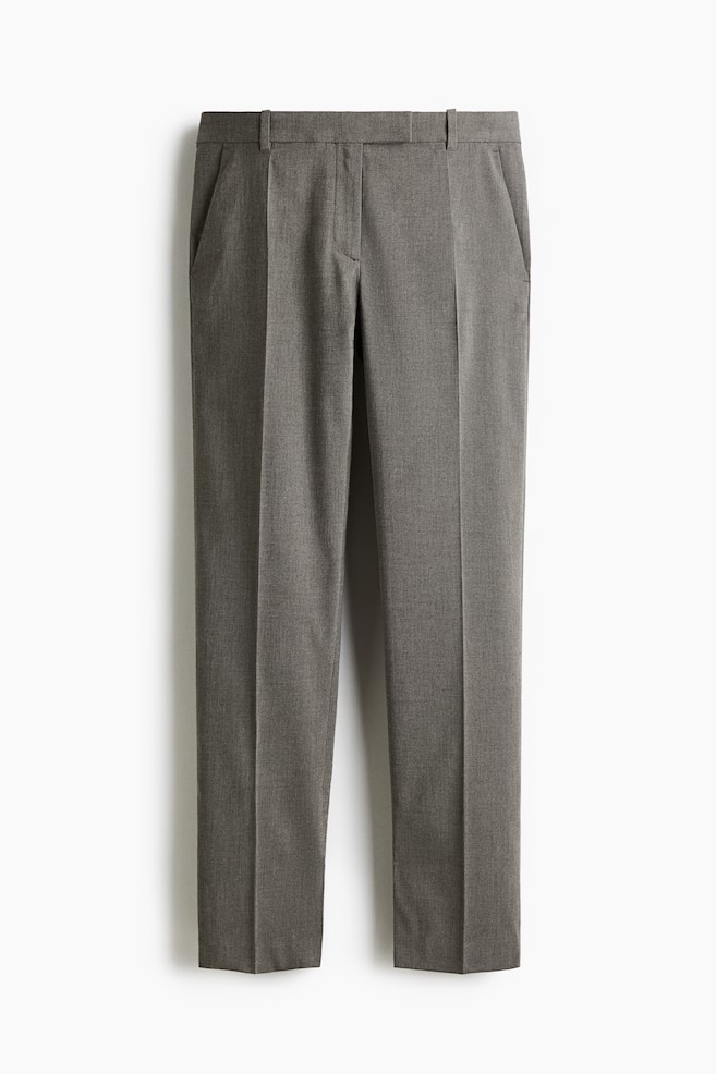 Broek met splitjes - Grijs gemêleerd - 1
