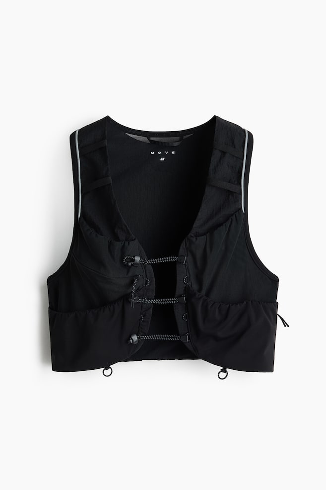 Lightweight Running Vest - Black/Dark heather/color block/Powder pink - 1