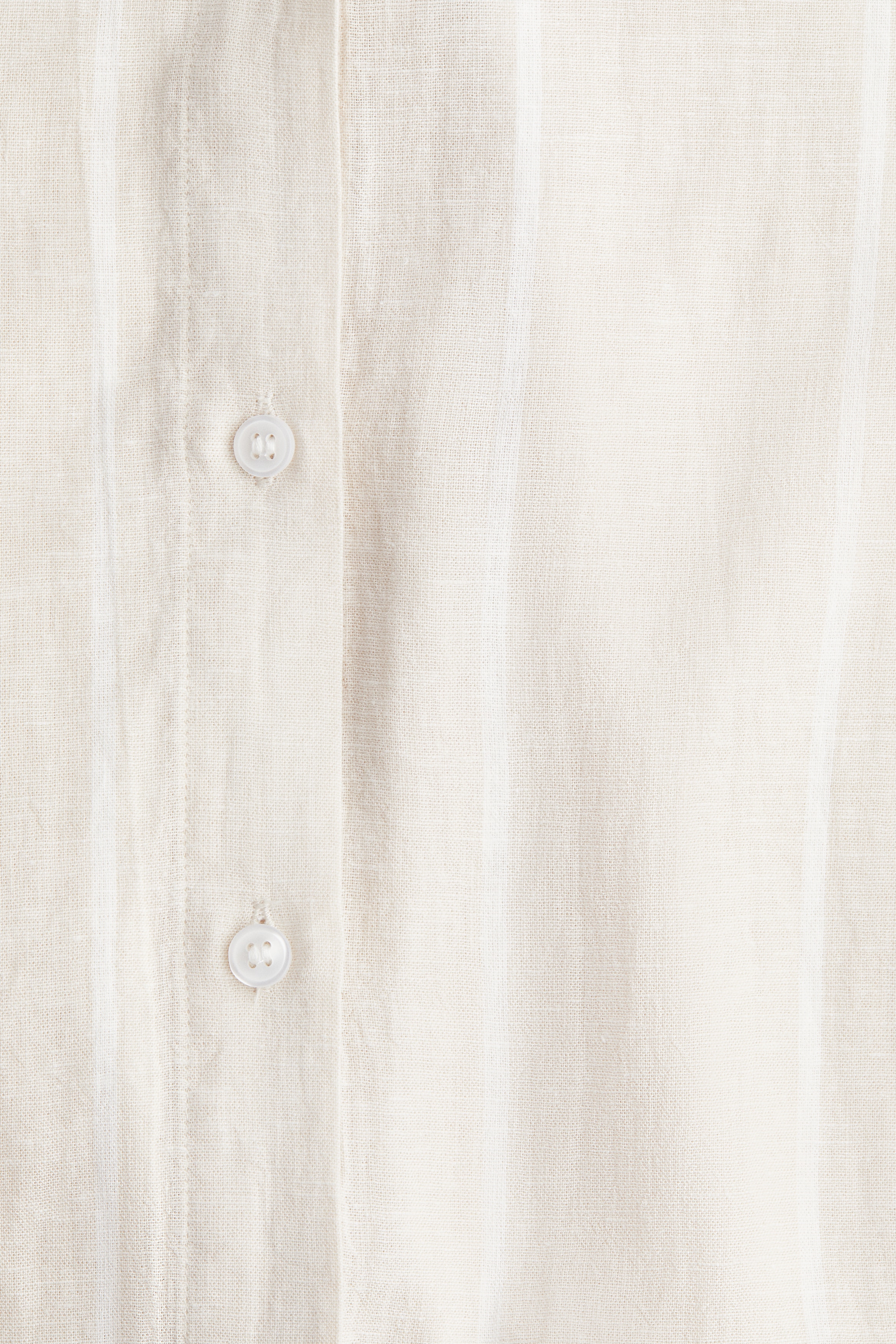 Oversized linen-blend shirt