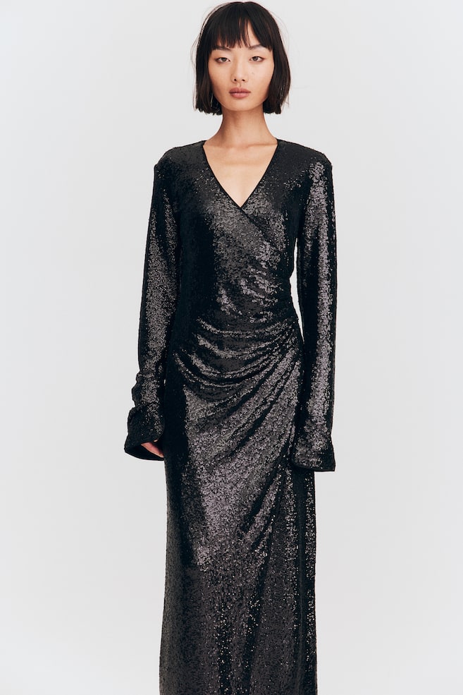 Sequined dress - Black/Silver-coloured - 1