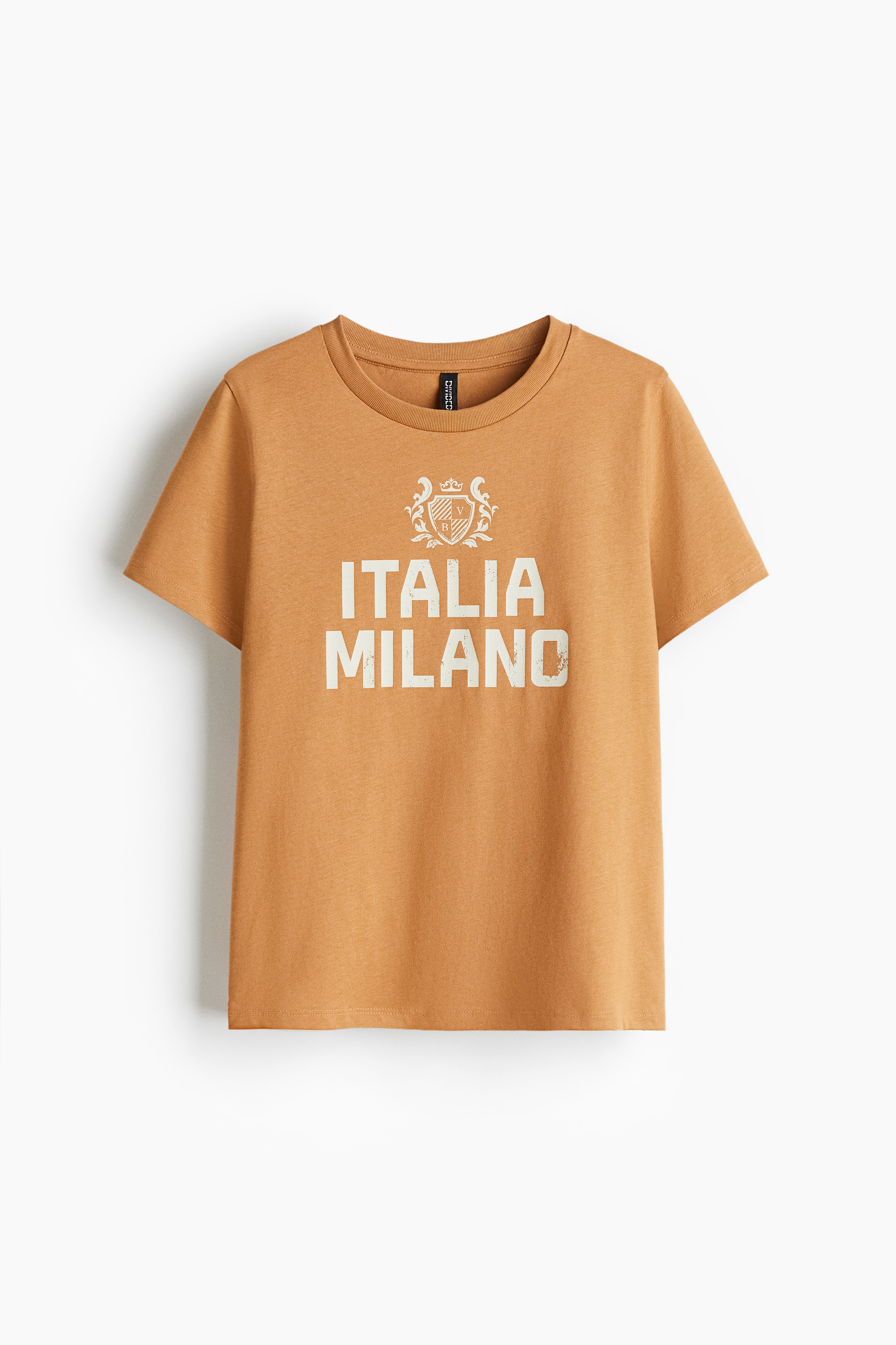 Cotton T-shirt - Light terracotta/Italia