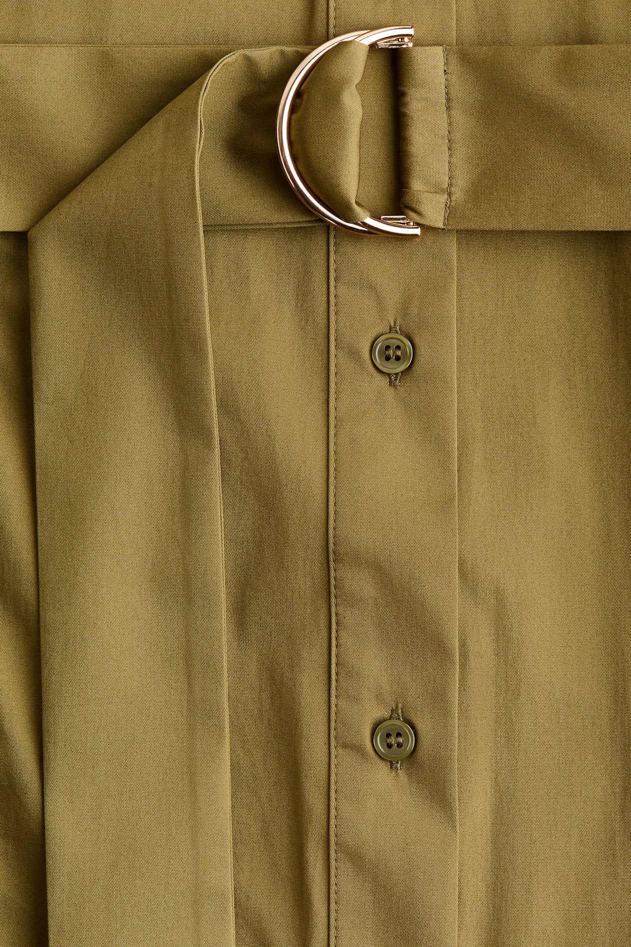 Cotton Poplin Shirt Dress - image 3