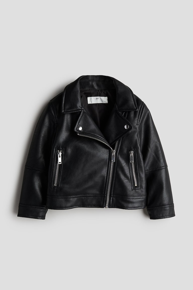 Áo khoác biker Màu đen Kids H&M VN
