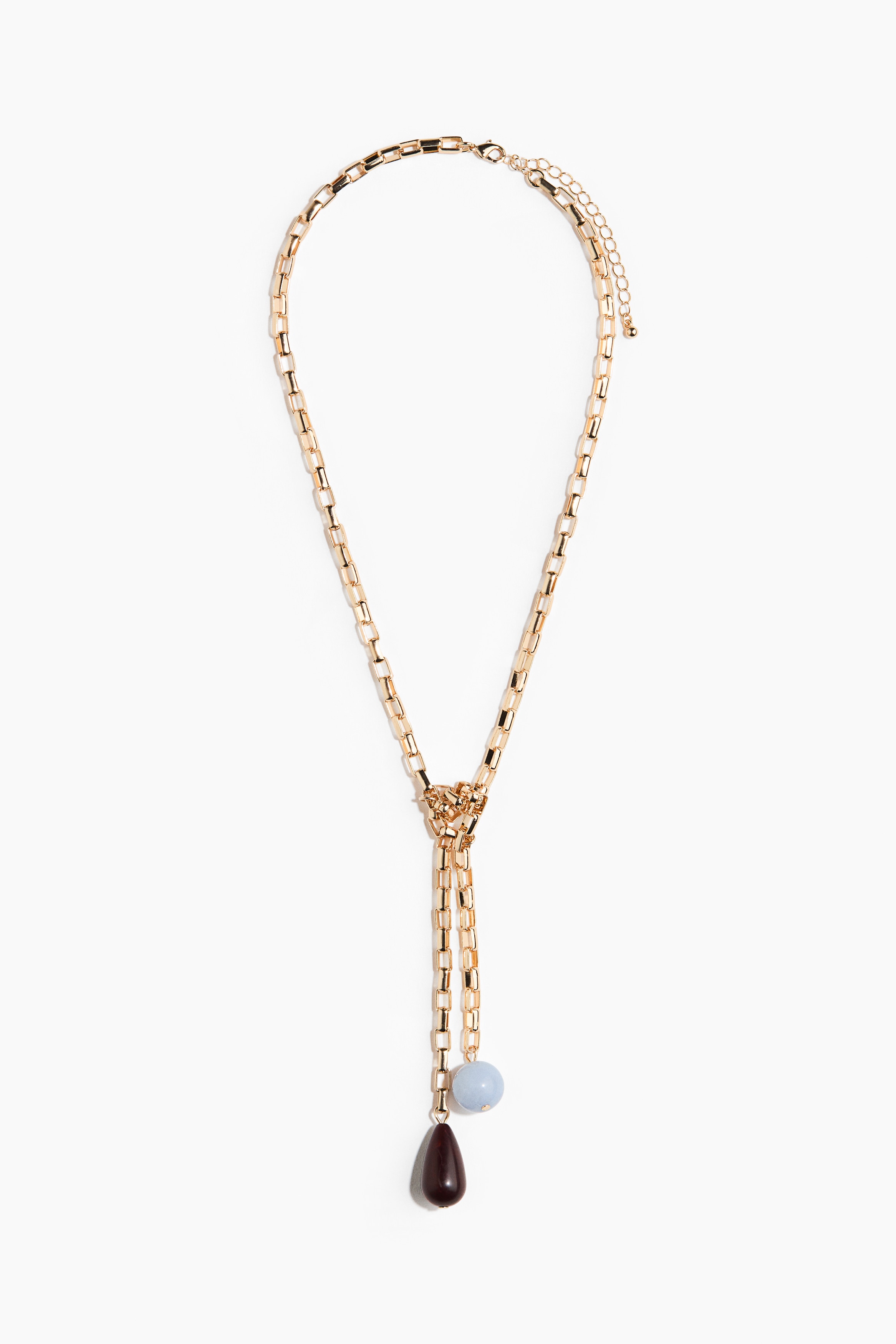 Knot-detail necklace - Gold-coloured