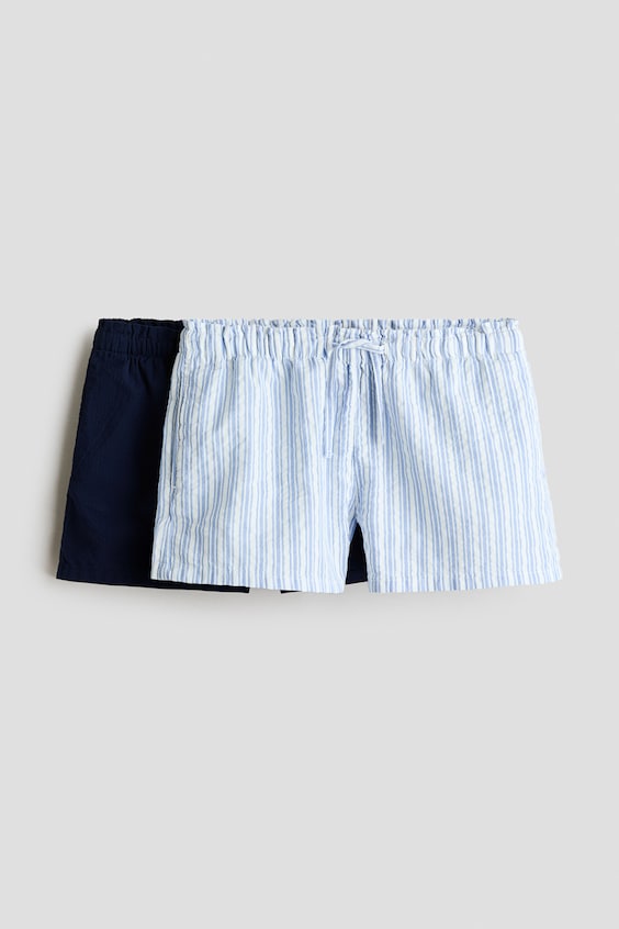 Детские шорты H&M 2-Pack Cotton Shorts