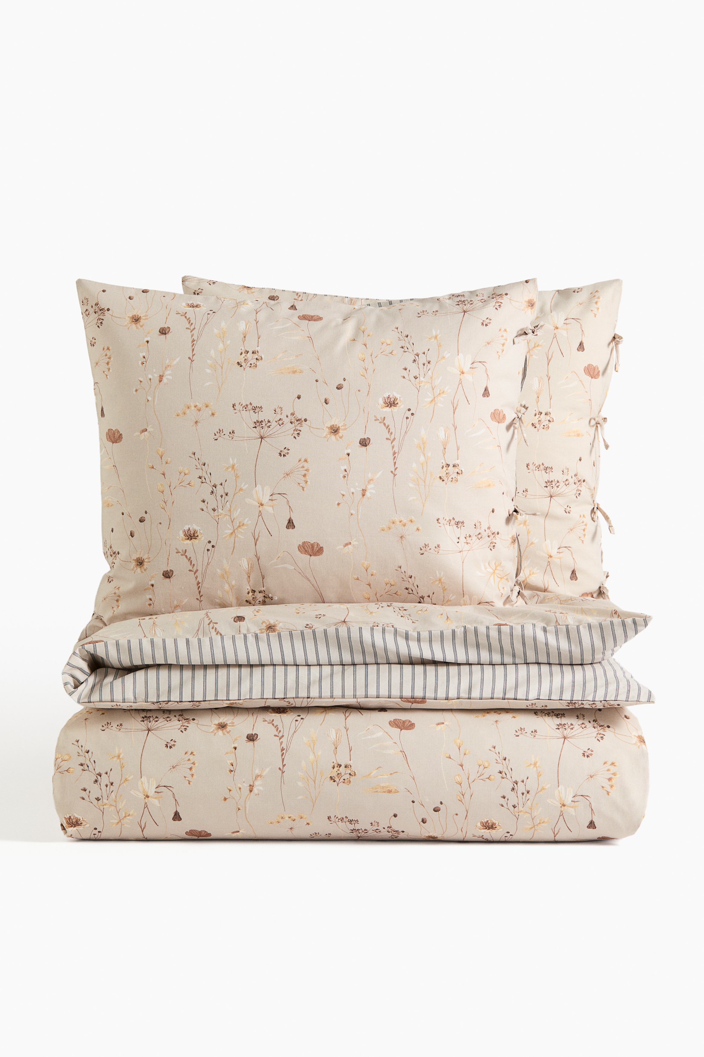 Floral-Print King/Queen Duvet Cover SetModel