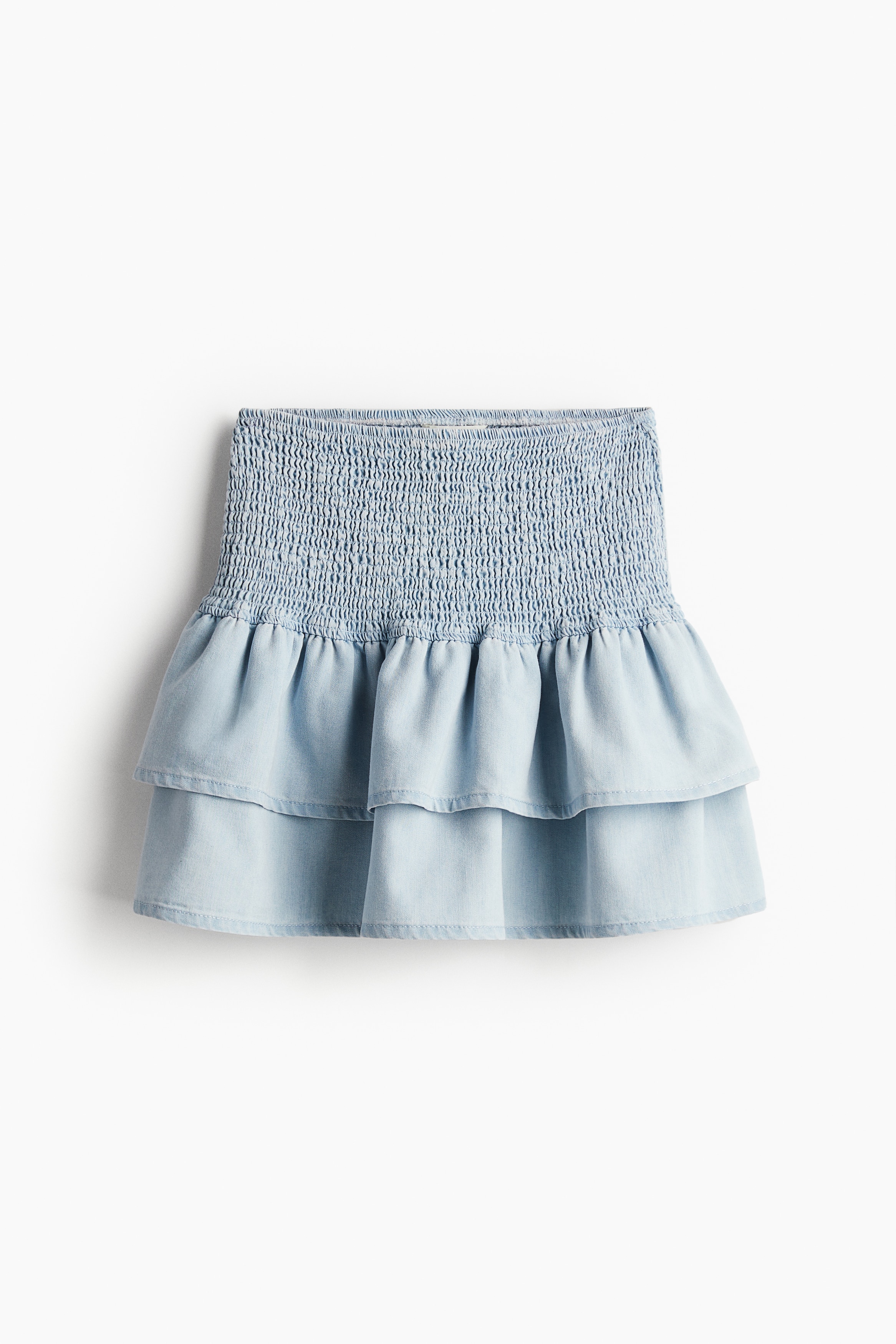 Jupe Femme H&M Taille UK 10 - Motif Feuilles Bleues Avec Découpes Transparentes - Longueur 29" - Neuf Avec étiquettes