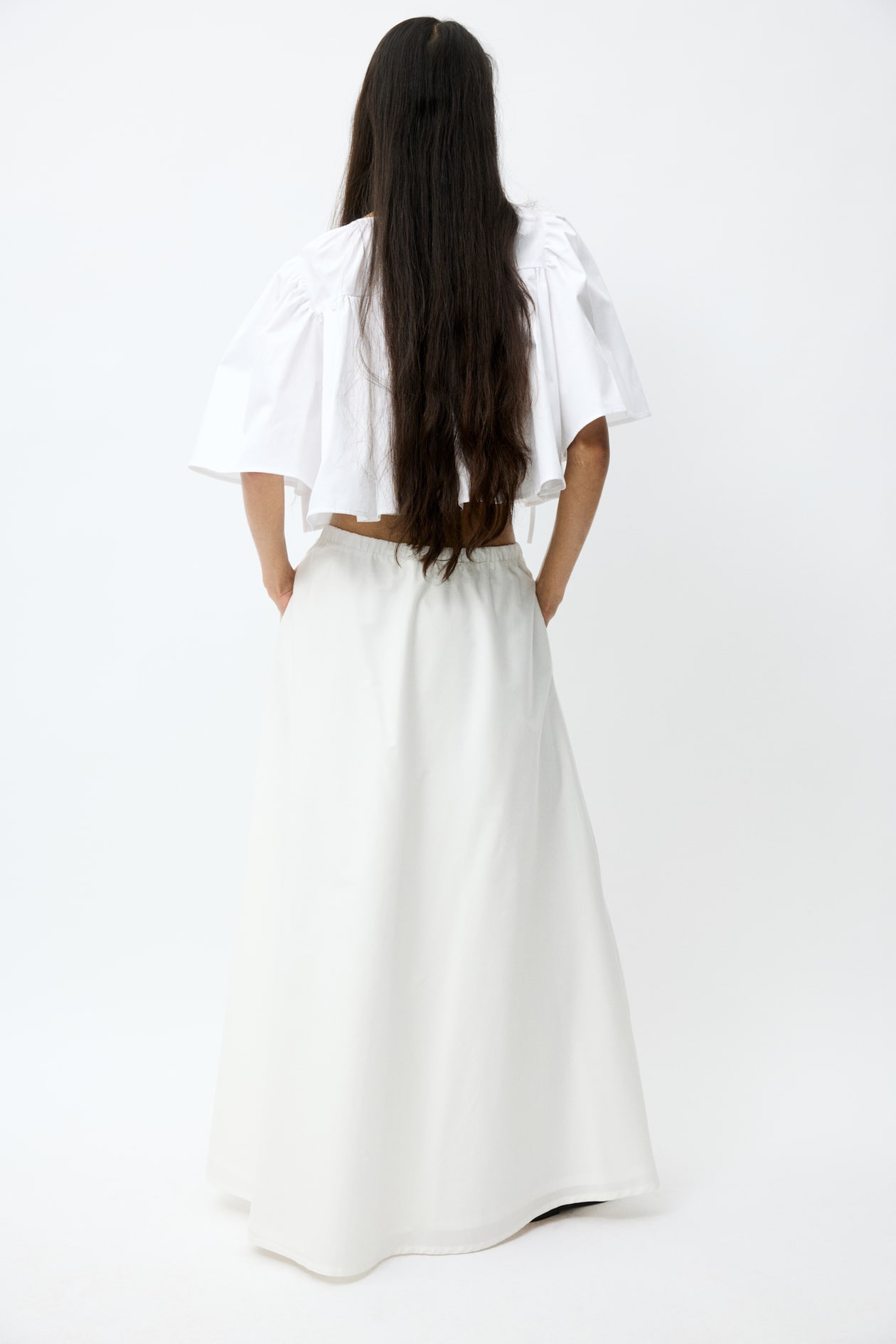 Cotton Poplin Maxi Skirt - image 4
